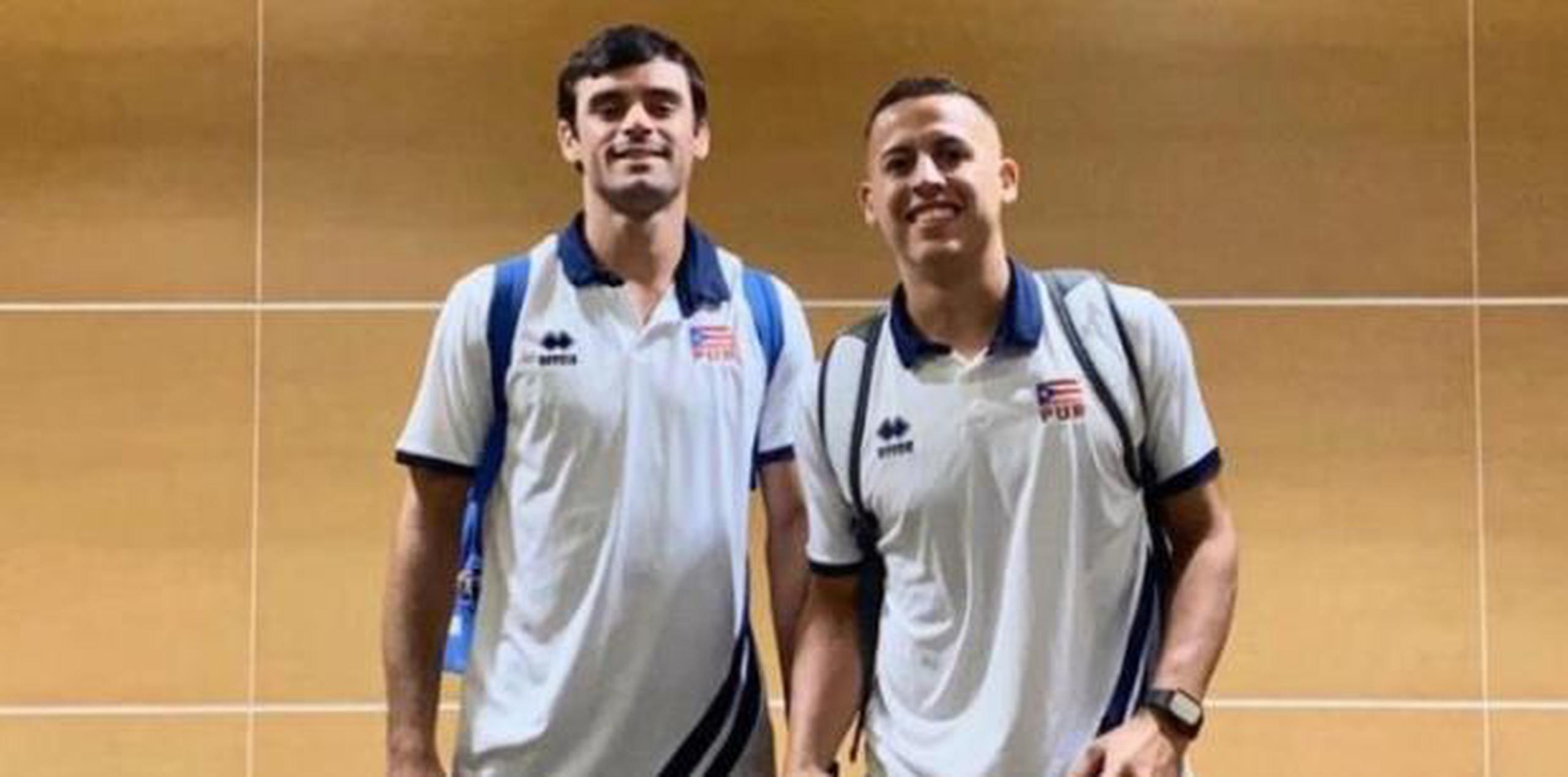 Juan Carlos Ribas y Kevin Rodríguez (Federación Puertorriqueña de Voleibol)