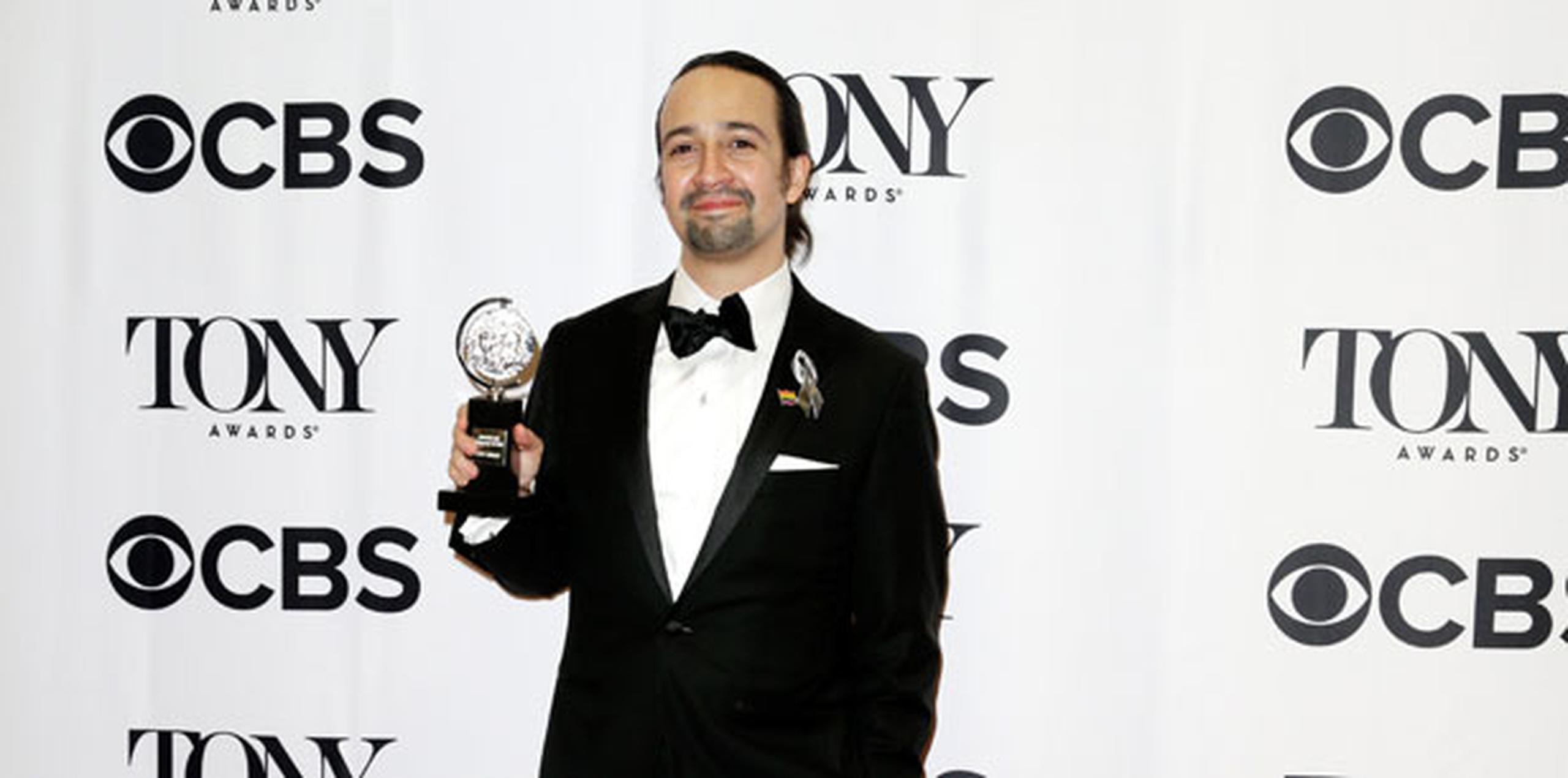 El musical Hamilton del dramaturgo de origen puertorriqueño triunfó en 11 categorías, acercándose solo por diferencia de uno a la pieza que ha obtenido más que es The Producers, en el 2001. (Agencia EFE)