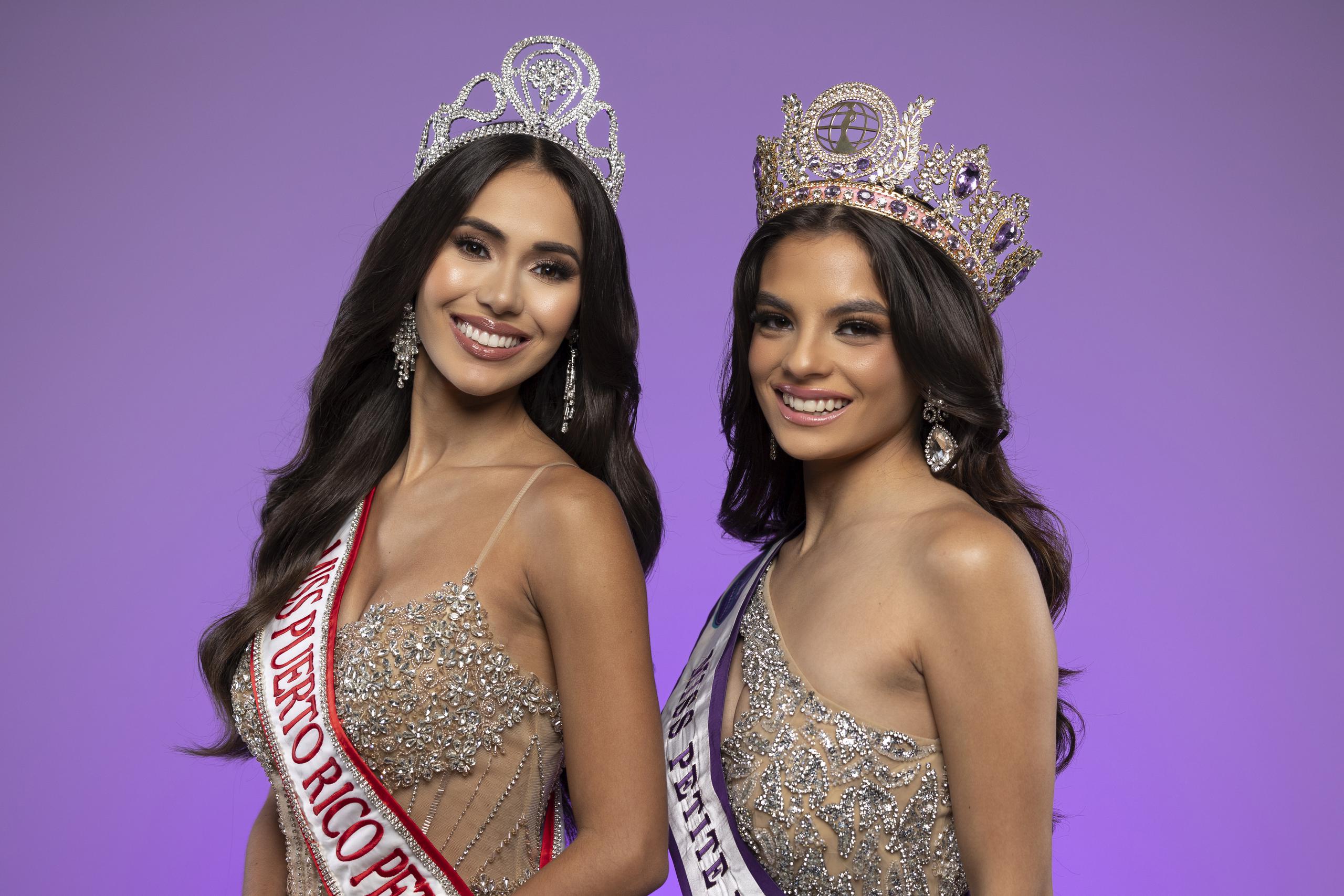 Gianie Milet Vélez López, Miss Petite Puerto Rico 2023, y Krystal Lorene González, Miss Petite International 2023.