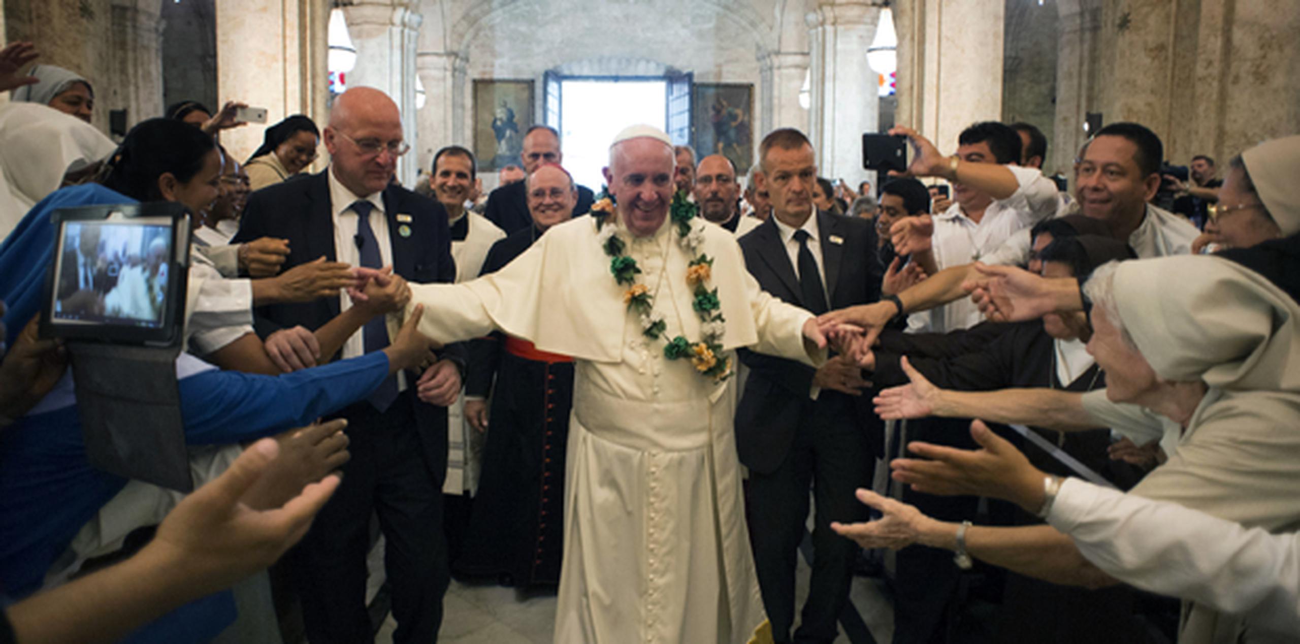 El pontífice saldrá de Santiago a Estados Unidos, como parte de una gira que el Vaticano ha dicho busca construir puentes. (AP)
