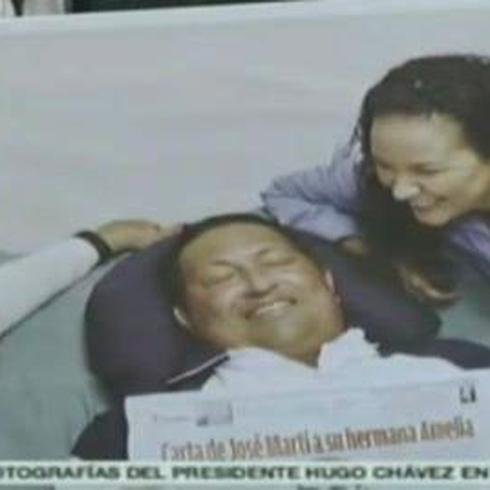 Difunden las primeras imágenes de Chavez después de dos meses de operado