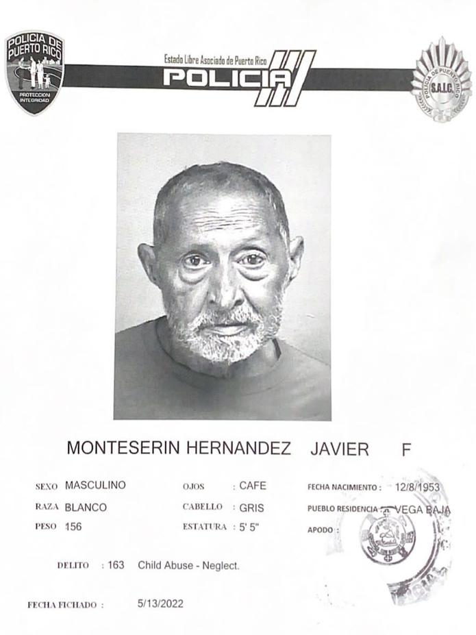 Javier F. Monteserín Hernández de 68 años, acusado por maltrato de menores.