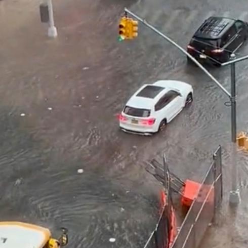 Impactante video de inundaciones en Nueva York
