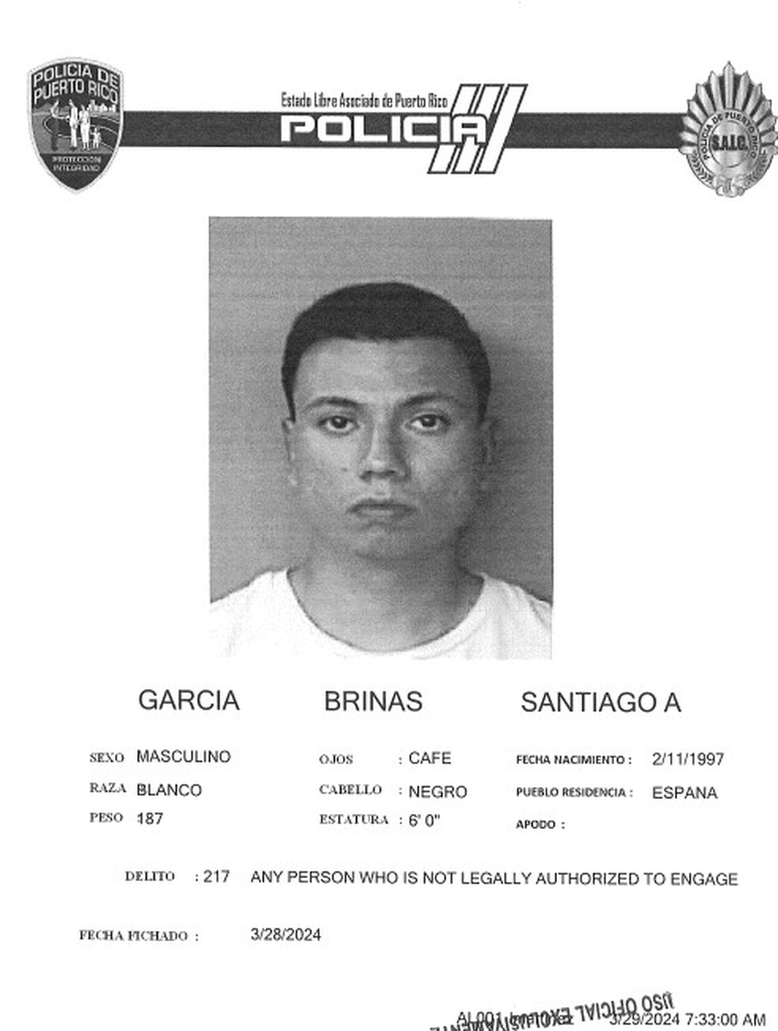 Ficha de Santiago A. García Briñas