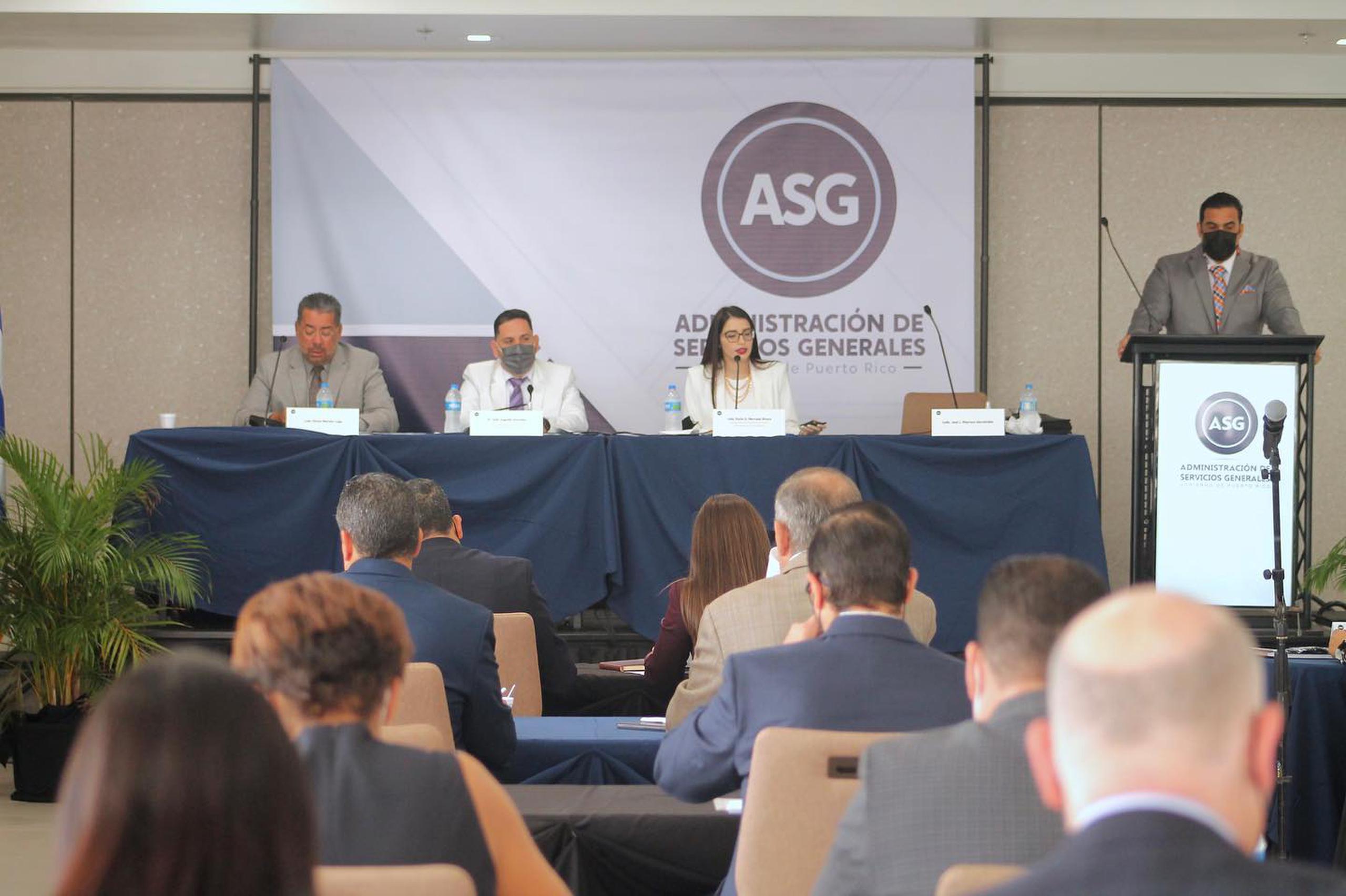 Karla Mercado, principal oficial de compras del gobierno y administradora de ASG, culminó hoy una serie de adiestramientos para los jefes de agencias sobre el nuevo sistema de compras.