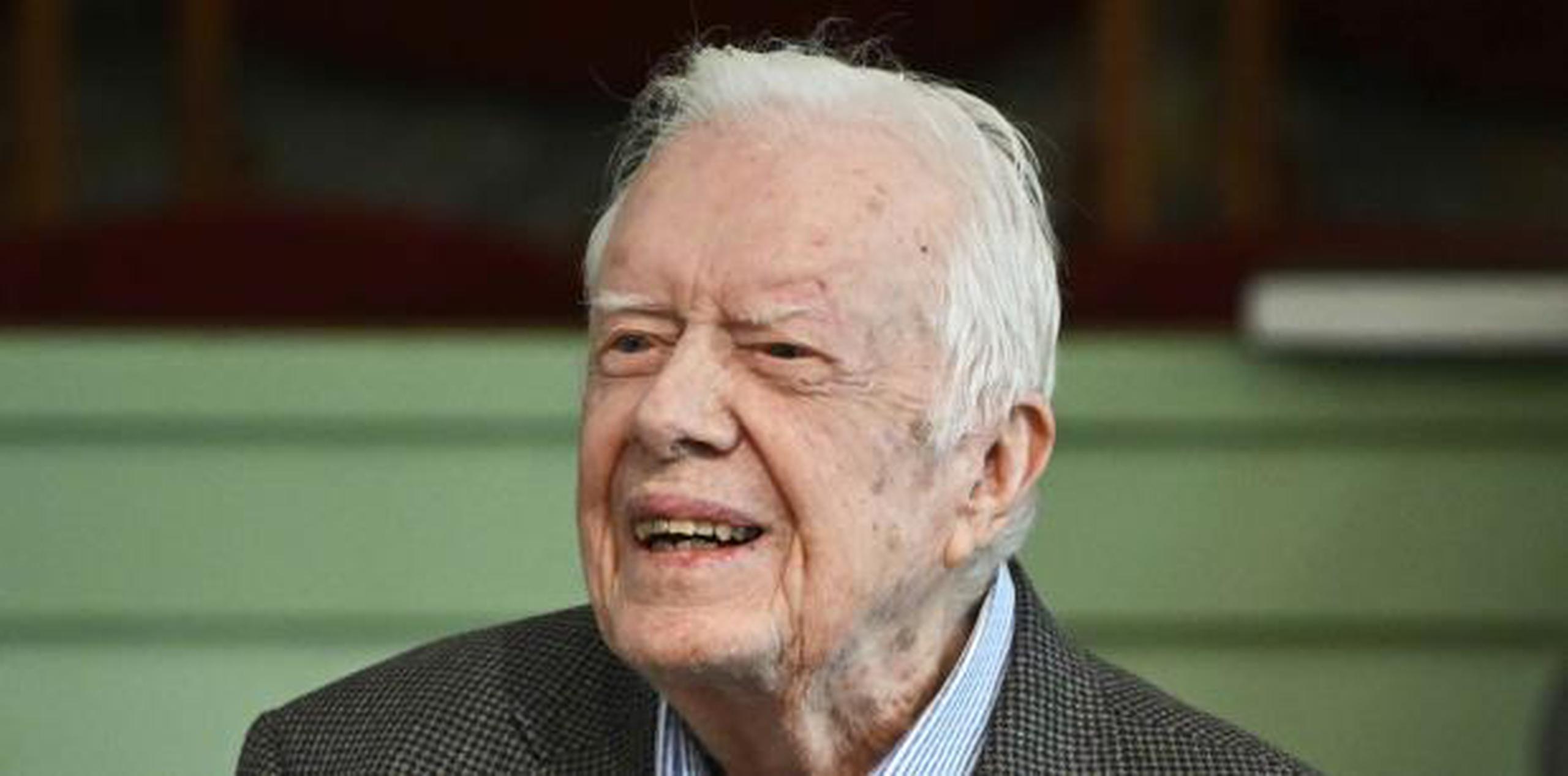 Jimmy Carter ha sufrido al menos tres caídas en lo que va del año. (AP / John Amis)