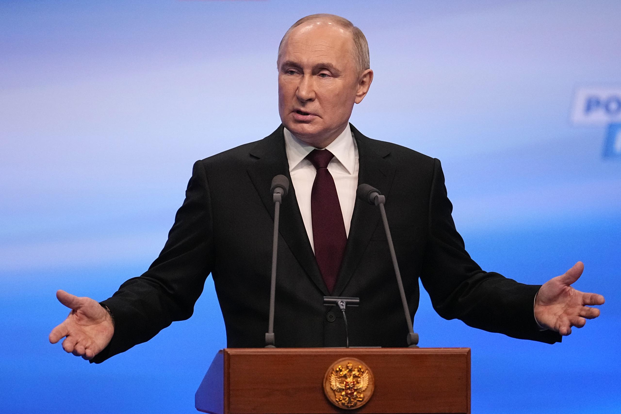 El presidente de Rusia Vladimir Putin, quien también ha culpado a Ucrania. (AP Foto/Alexander Zemlianichenko)