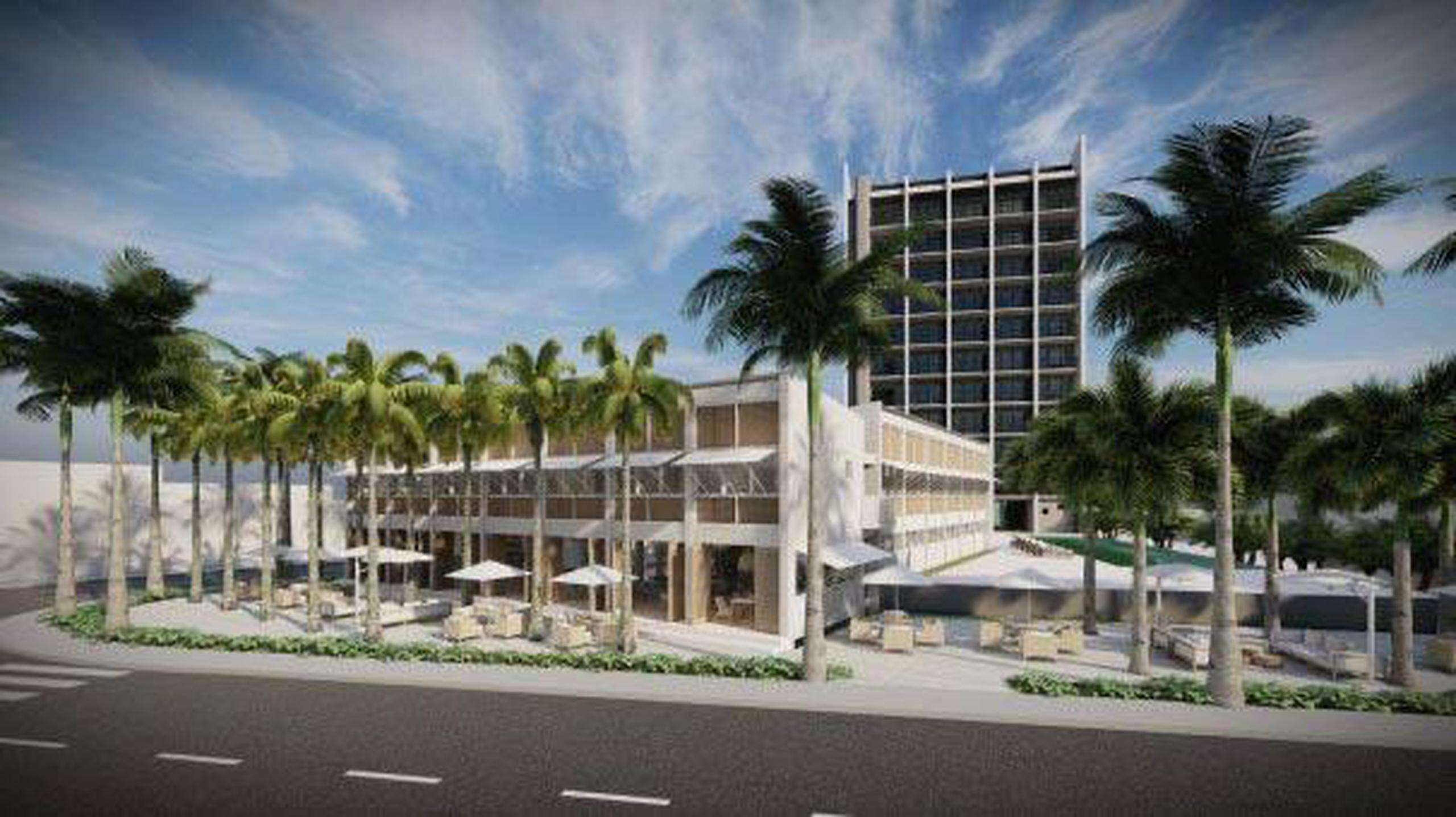 Imagen de cómo quedaría el hotel Las Delicias, en Fajardo, tras una millonaria inversión de casi $19 millones.