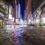 FOTOS: Times Square amanece inundado