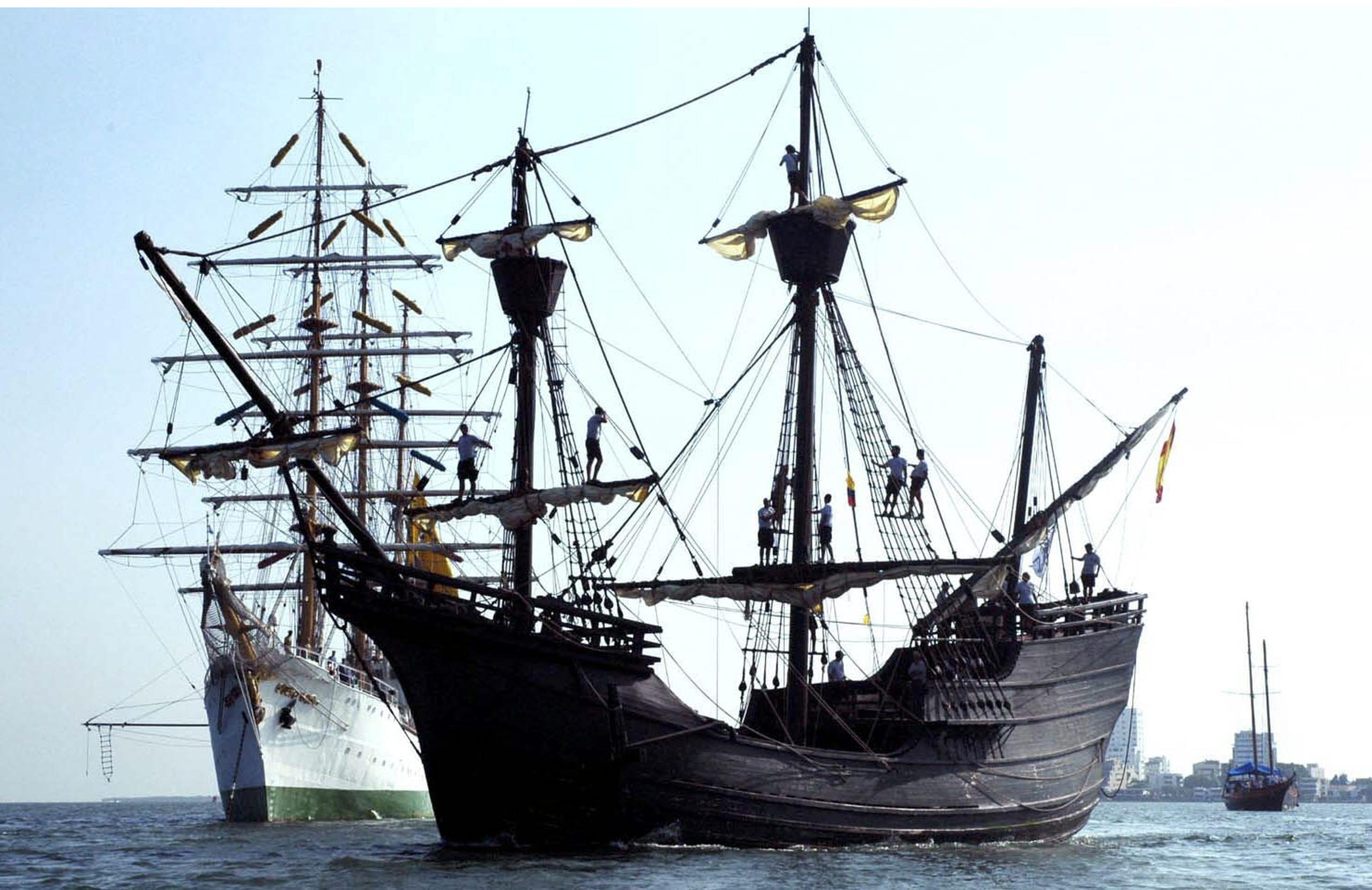 Foto de archivo de la réplica de un barco español del siglo XVI. EFE/Oscar Díaz
