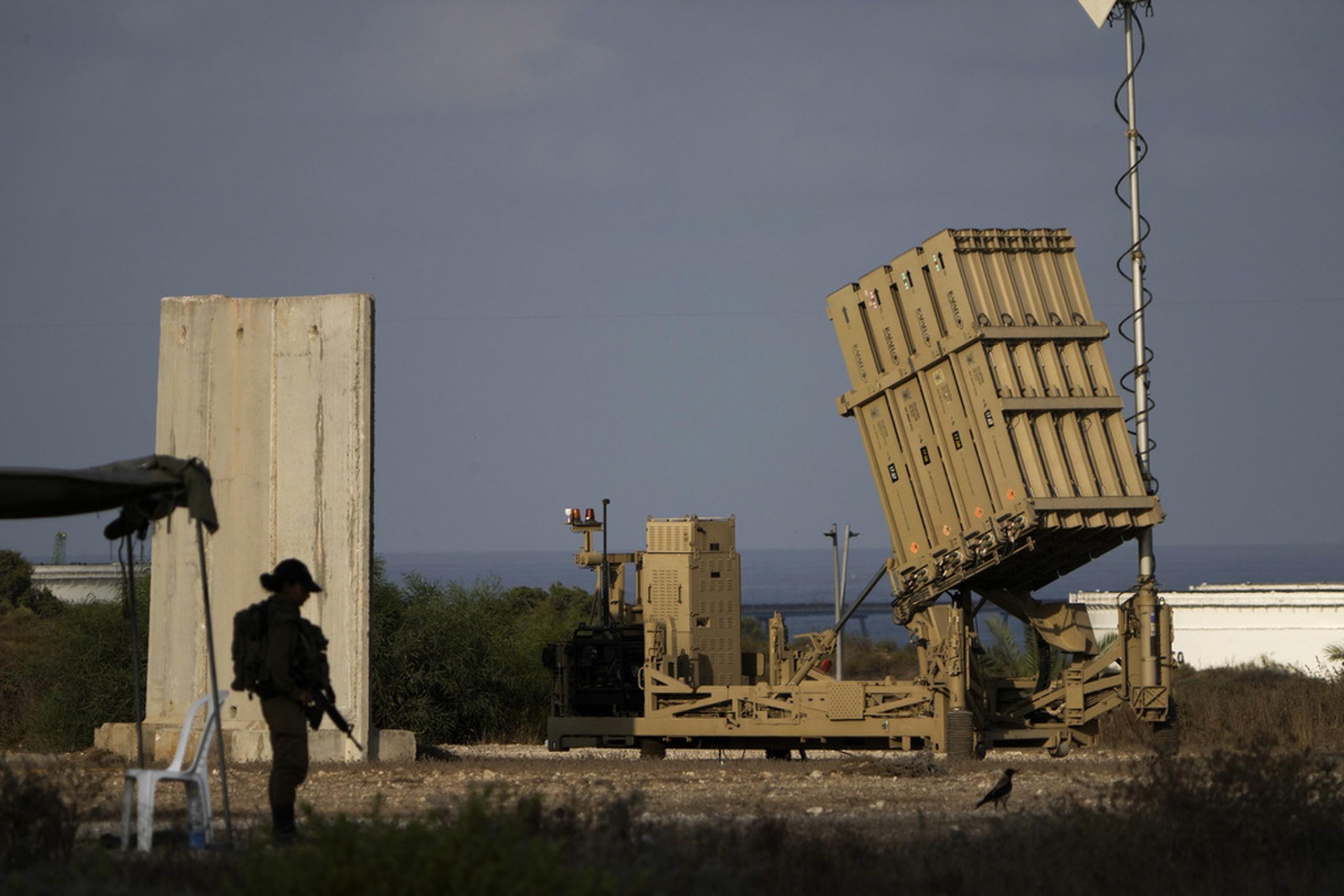 Una batería del sistema de defensa aérea israelí Domo de Hierro, en Ashkelon, en el sur de Israel, el 7 de agosto de 2022.