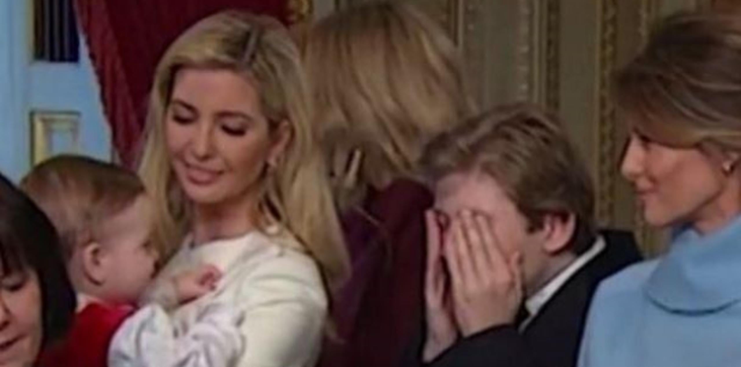 Barron Trump, de 10 años, es el único hijo de Donald Trump con su actual esposa, Melania Trump. (Captura)
