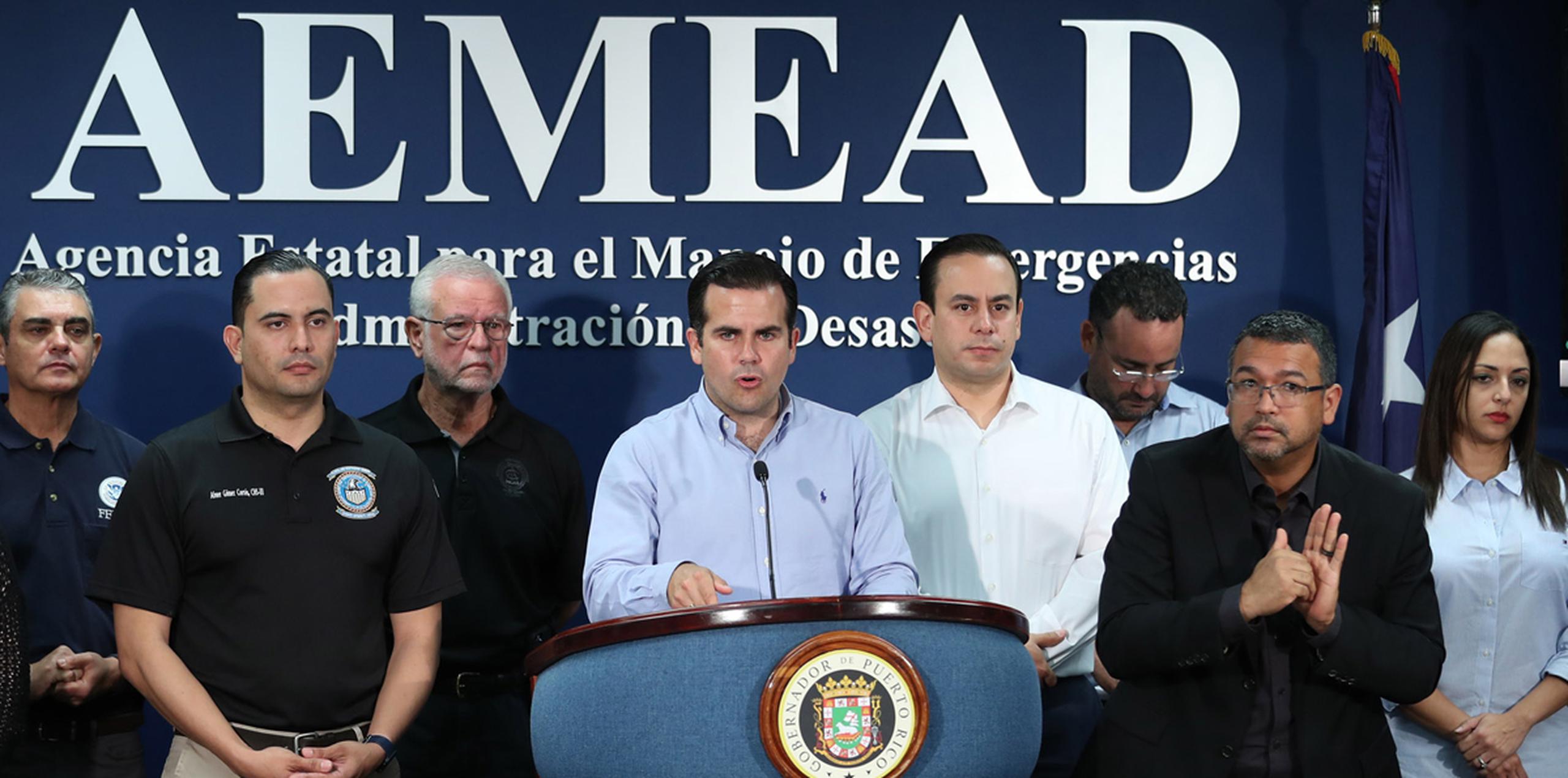 El gobernador Ricardo Rosselló se dirige el país tras el paso de Irma. (Archivo)