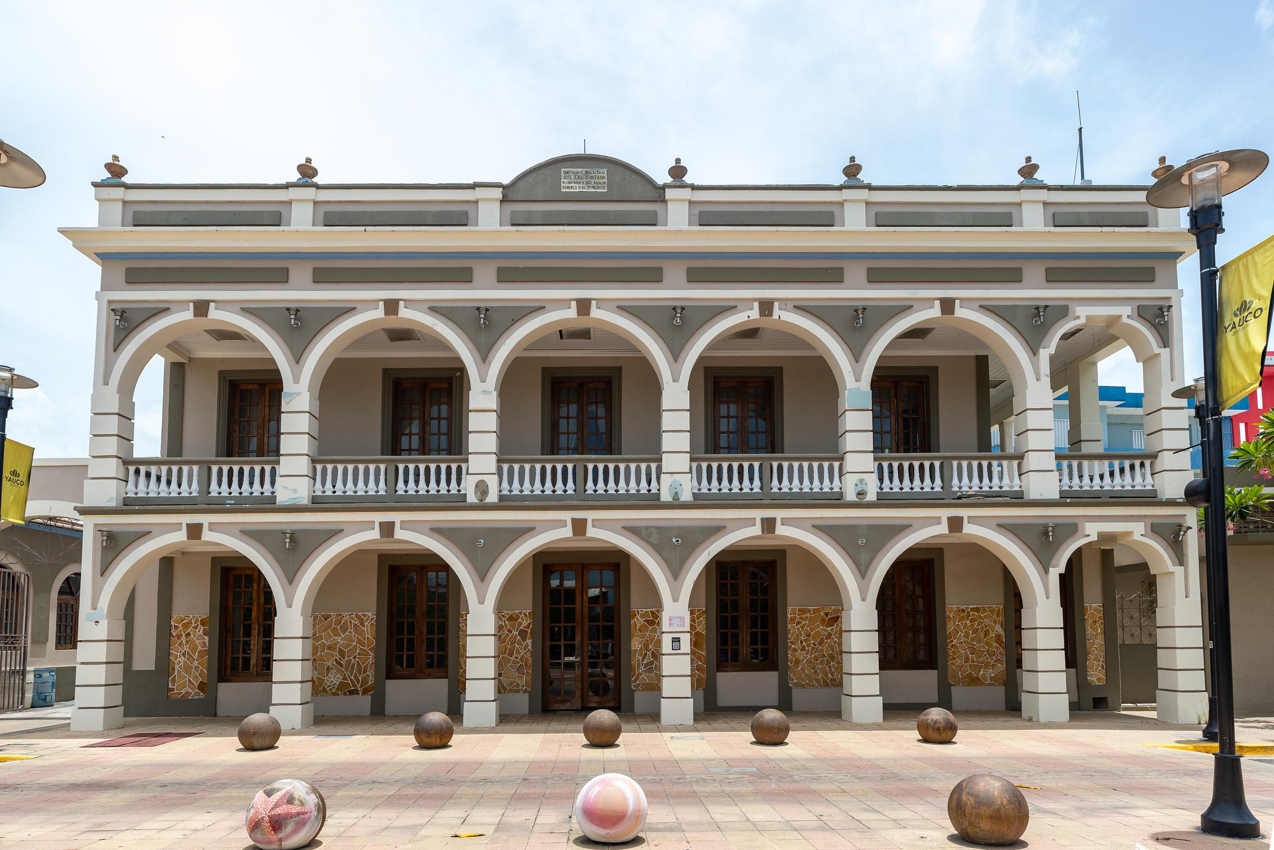 La Casa Alcaldía de Yauco es parte de la nueva zona histórica.