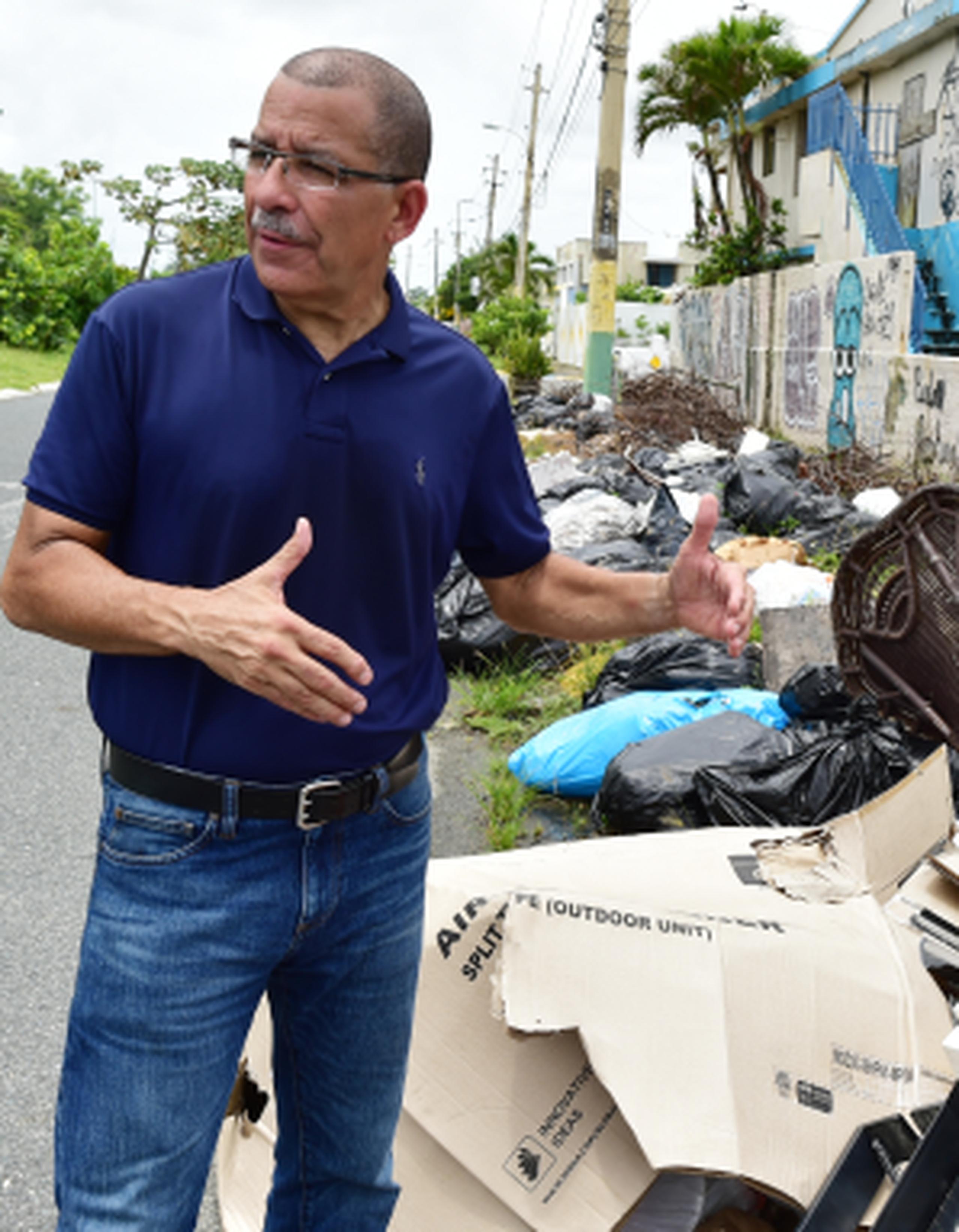 La meta de “Betito” Márquez en Toa Baja es lograr normalizar el recogido de basura en el pueblo. (Archivo)