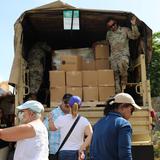 Guardia Nacional entrega alimentos y agua en Ponce tras el paso de Fiona