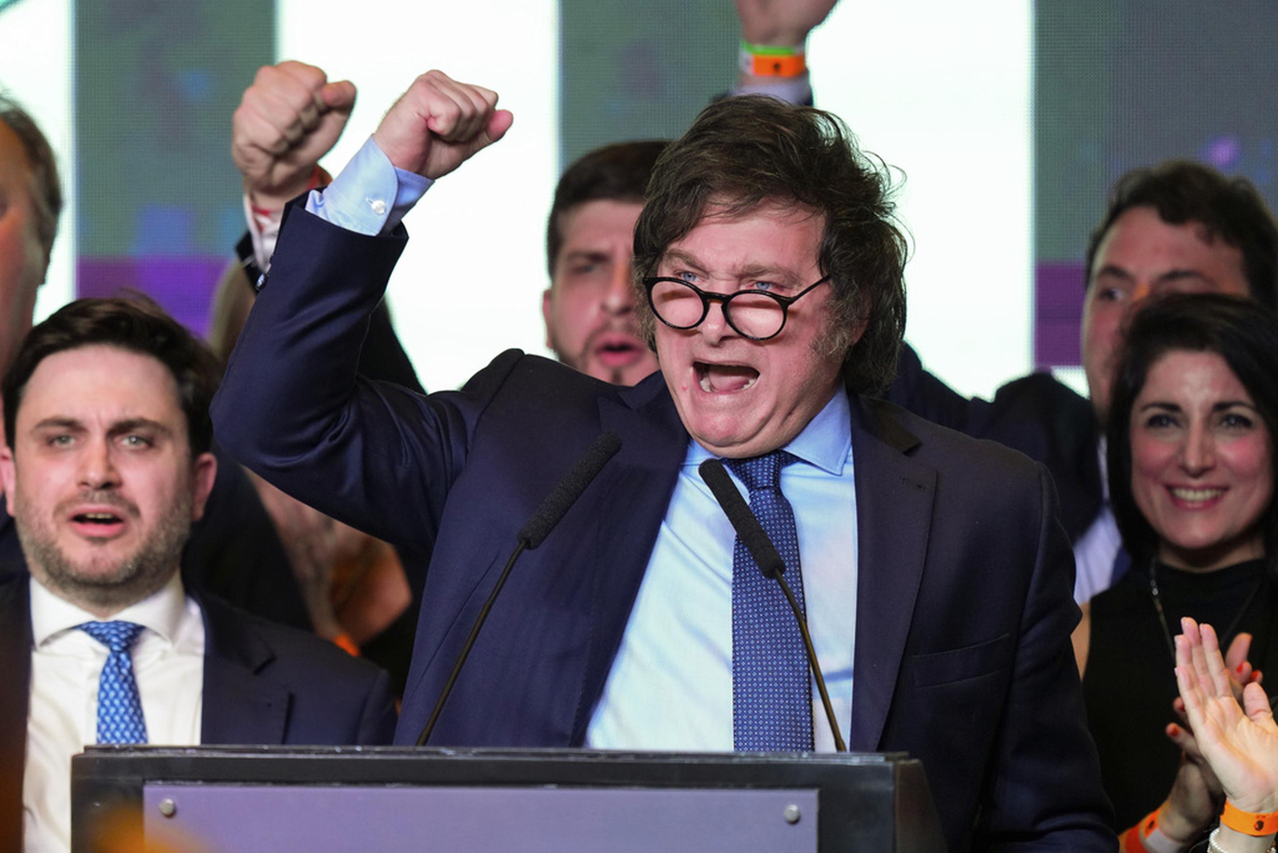 Javier Milei, presidente electo de Argentina