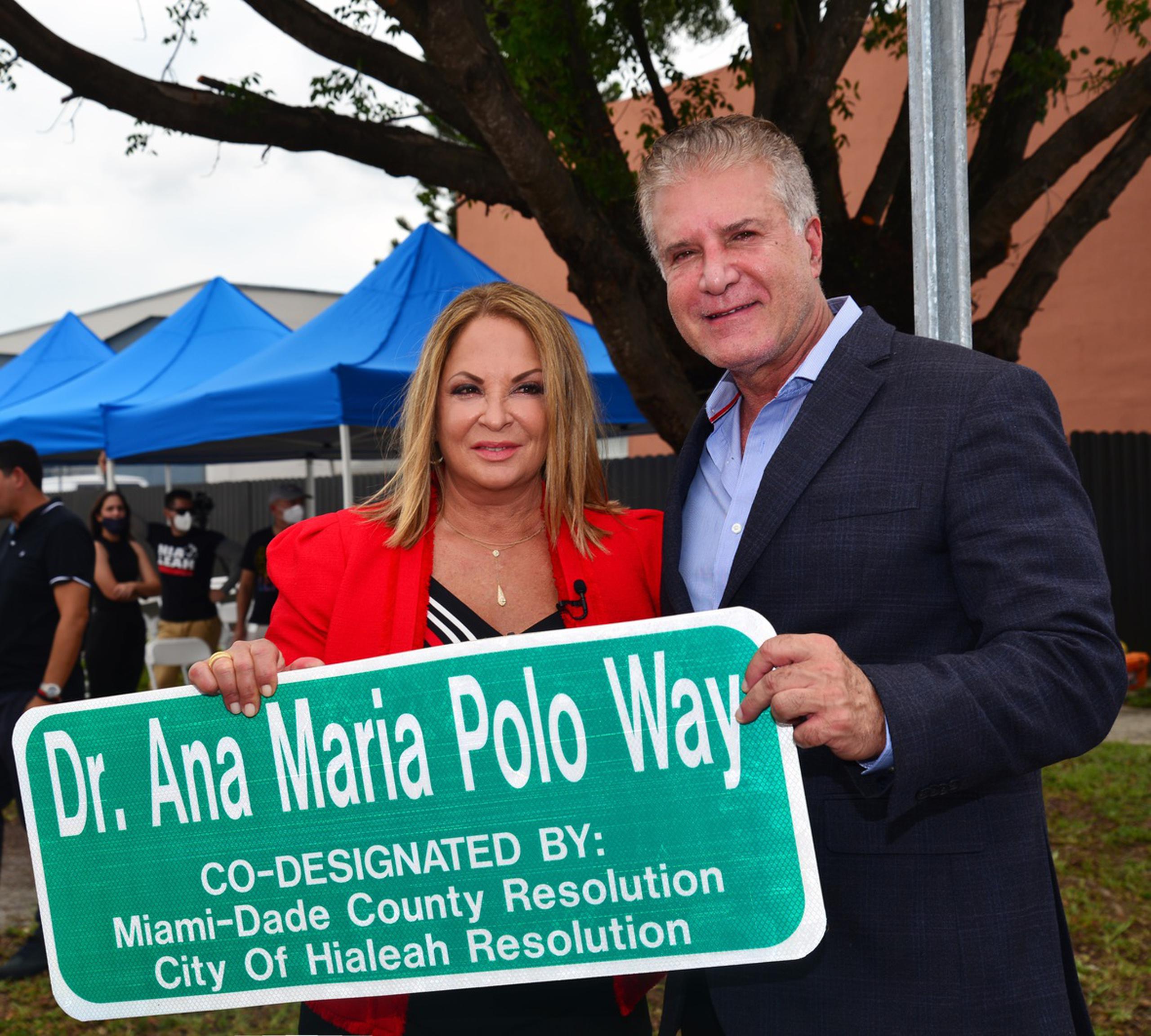Nombran calle en honor a la doctora Ana María Polo