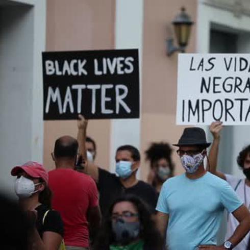 Llega hasta la Fortaleza la manifestación "Las vidas negras importan"