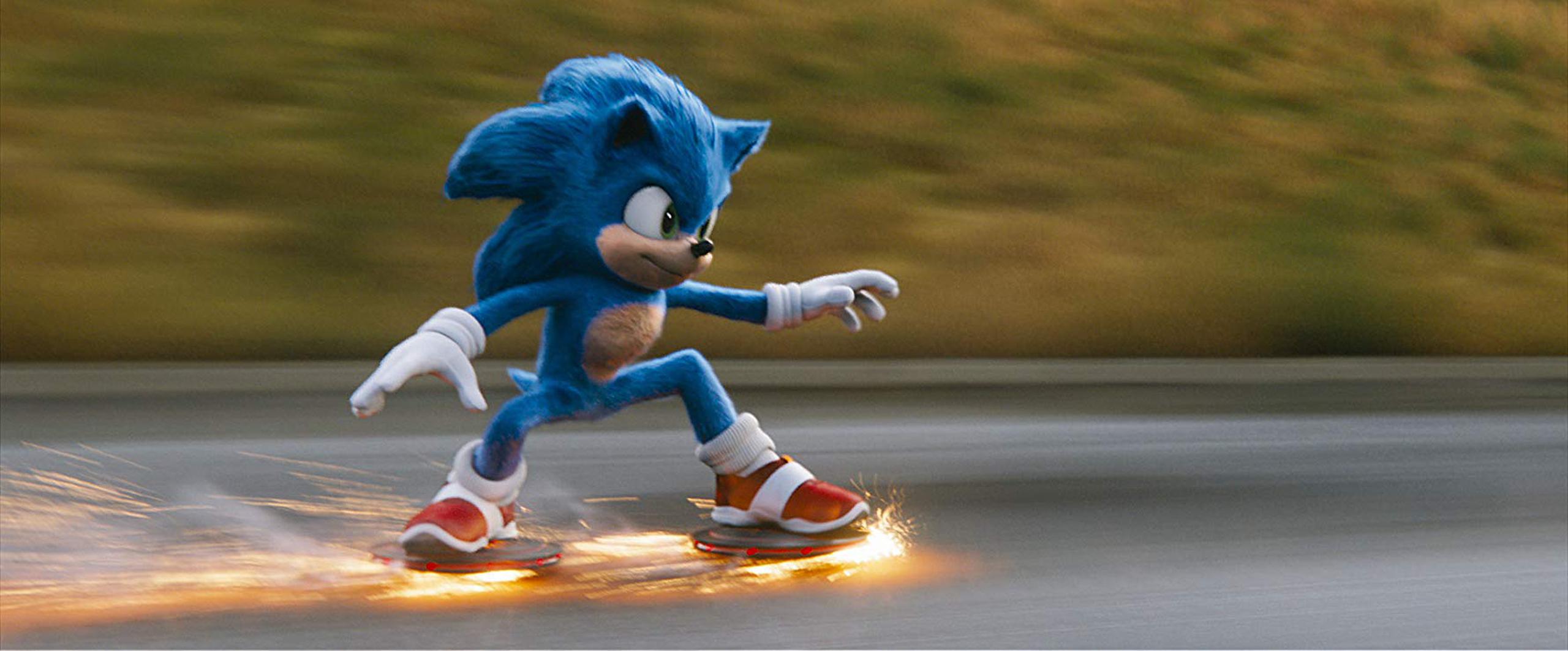 Sonic The Hedgehog, filme con animaciones generadas por computadora basada en el videojuego de Sega.