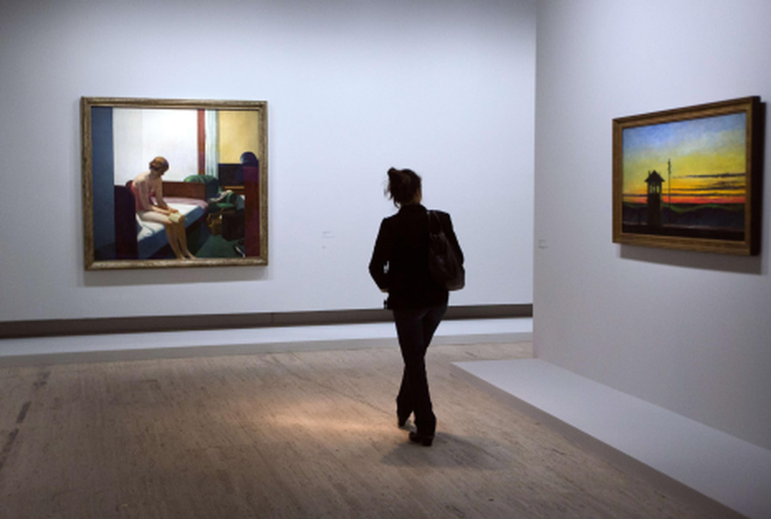Todalas obras se podrán ver en el Grand Palais de París, después de la retrospectiva que de Hopper mostró hasta muy recientemente el Museo Thyssen Bornemisza de Madrid, y que duplicará el número de las que se exhibieron en la capital española. (AFP/Joel Saget)