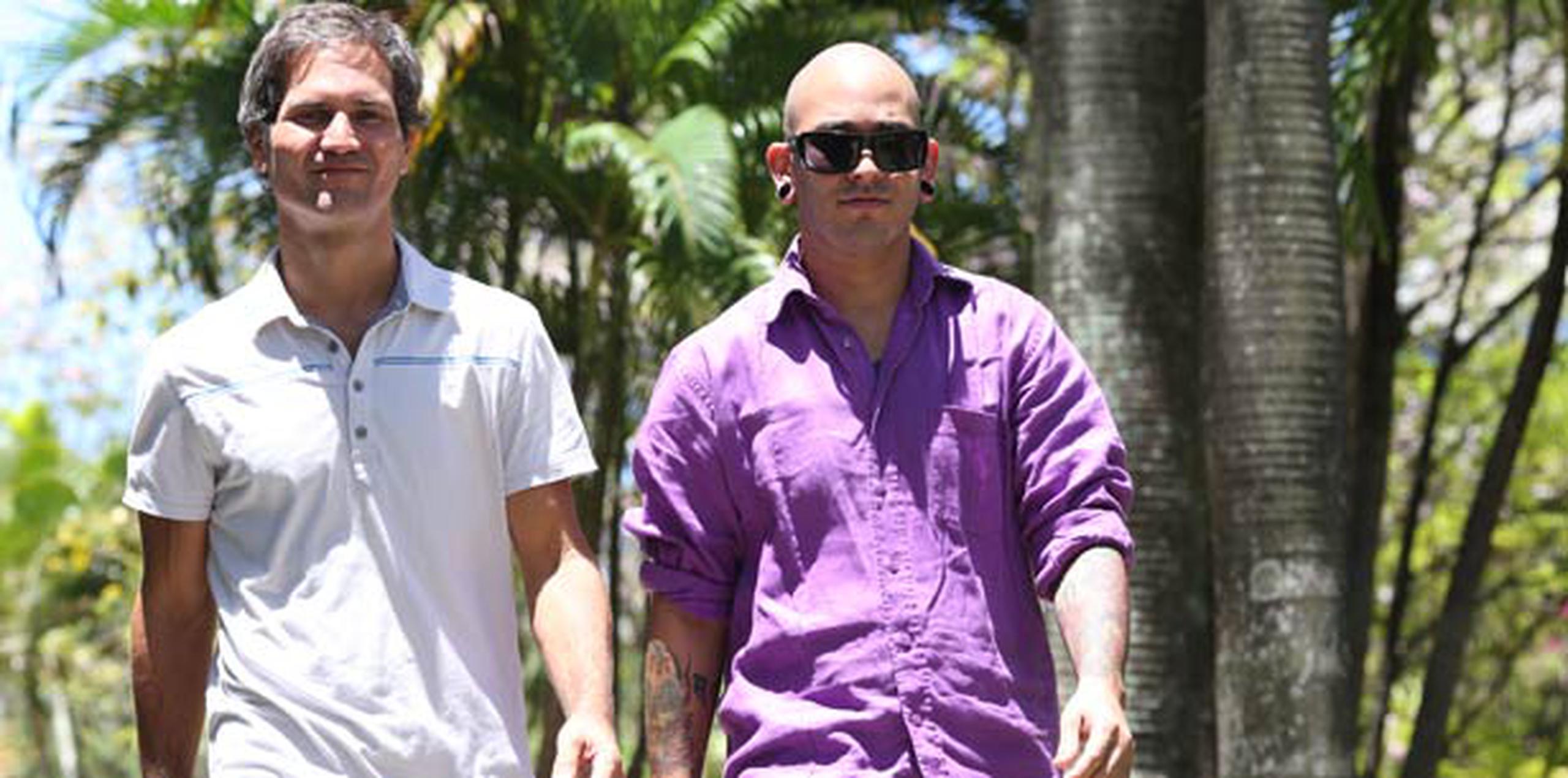 Tristán Alvarado Reyes y Omar Hernández Belaval son dos de los portavoces de los organizadores de la caminata. (angel.rivera@gfrmedia.com)