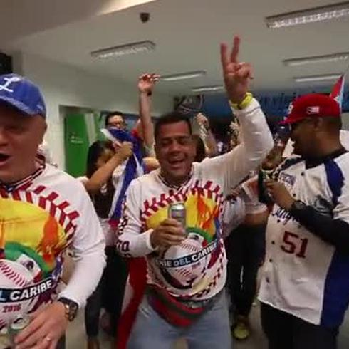 Boricuas celebran triunfo sobre Dominicana