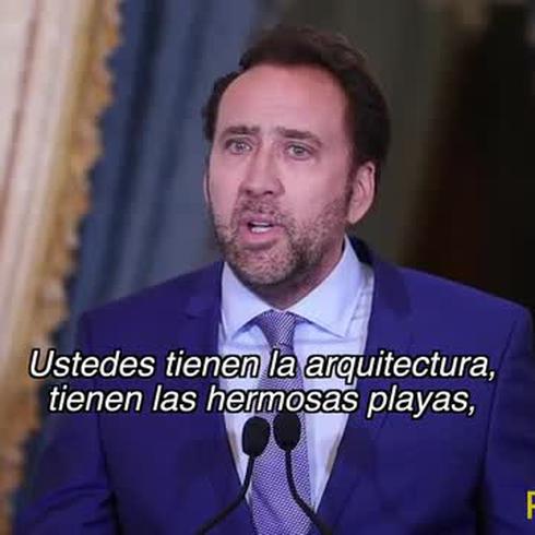 Mira lo que Nicolas Cage dijo de Puerto Rico cuando llegó al país