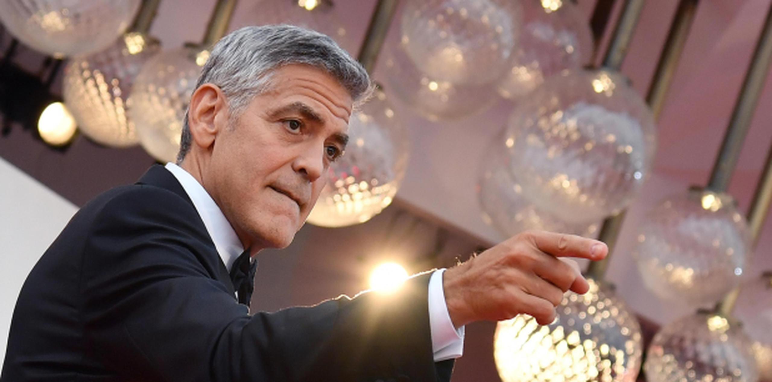George Clooney presentó este año la cinta "Suburbicon", en la que como director cuenta con un elenco encabezado por Matt Damon, Julianne Moore y Óscar Issac. (EFE / EPA / Ettore Ferrari)