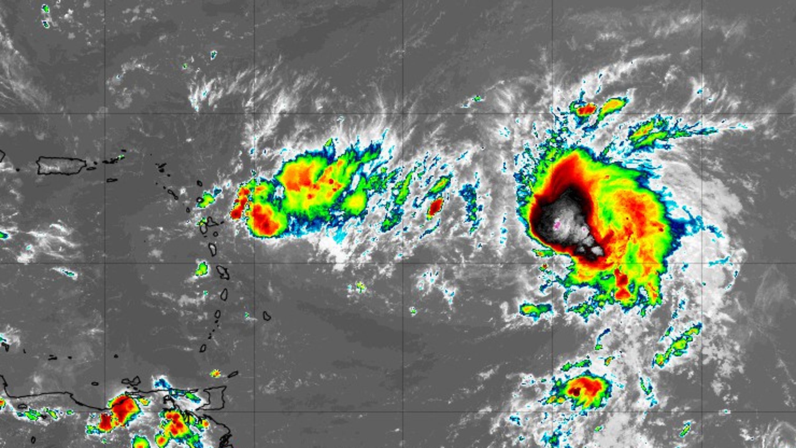 Depresión tropical siete a las 5:00 p.m. (NOAA)