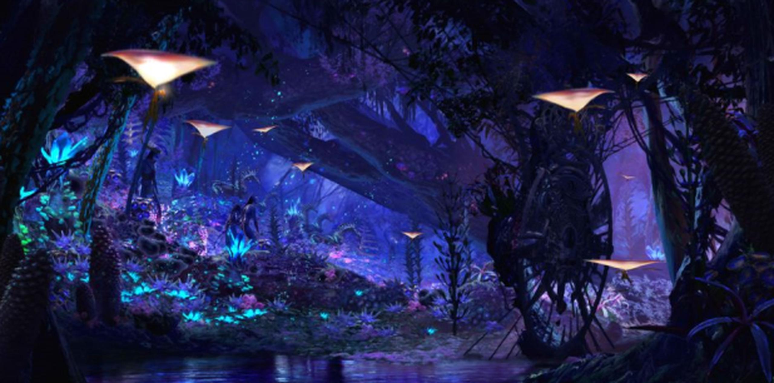 Así se verá Pandora, la tierra de "Avatar". (Disney)