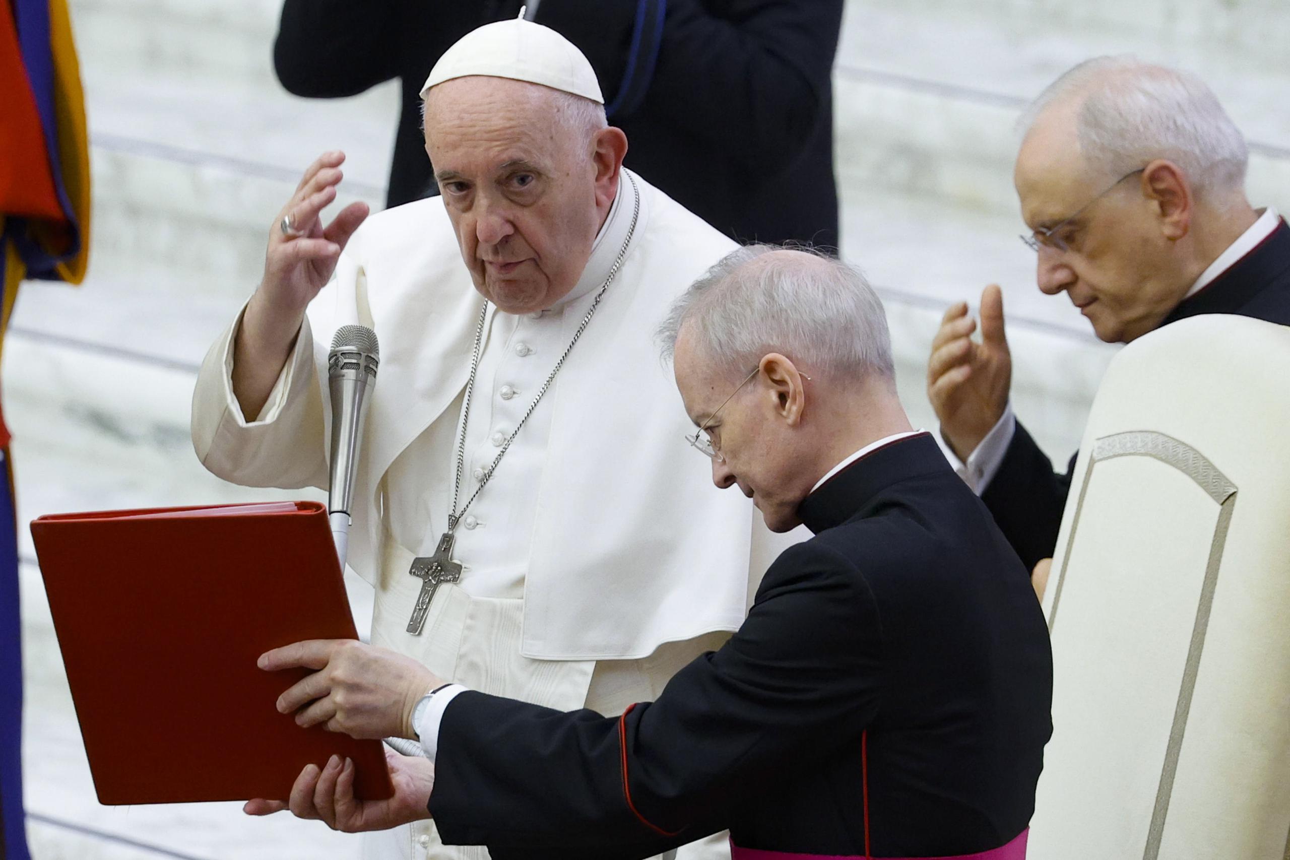 El papa Francisco dio su mensaje durante la sesión plenaria de la Academia Pontificia de las Ciencias.