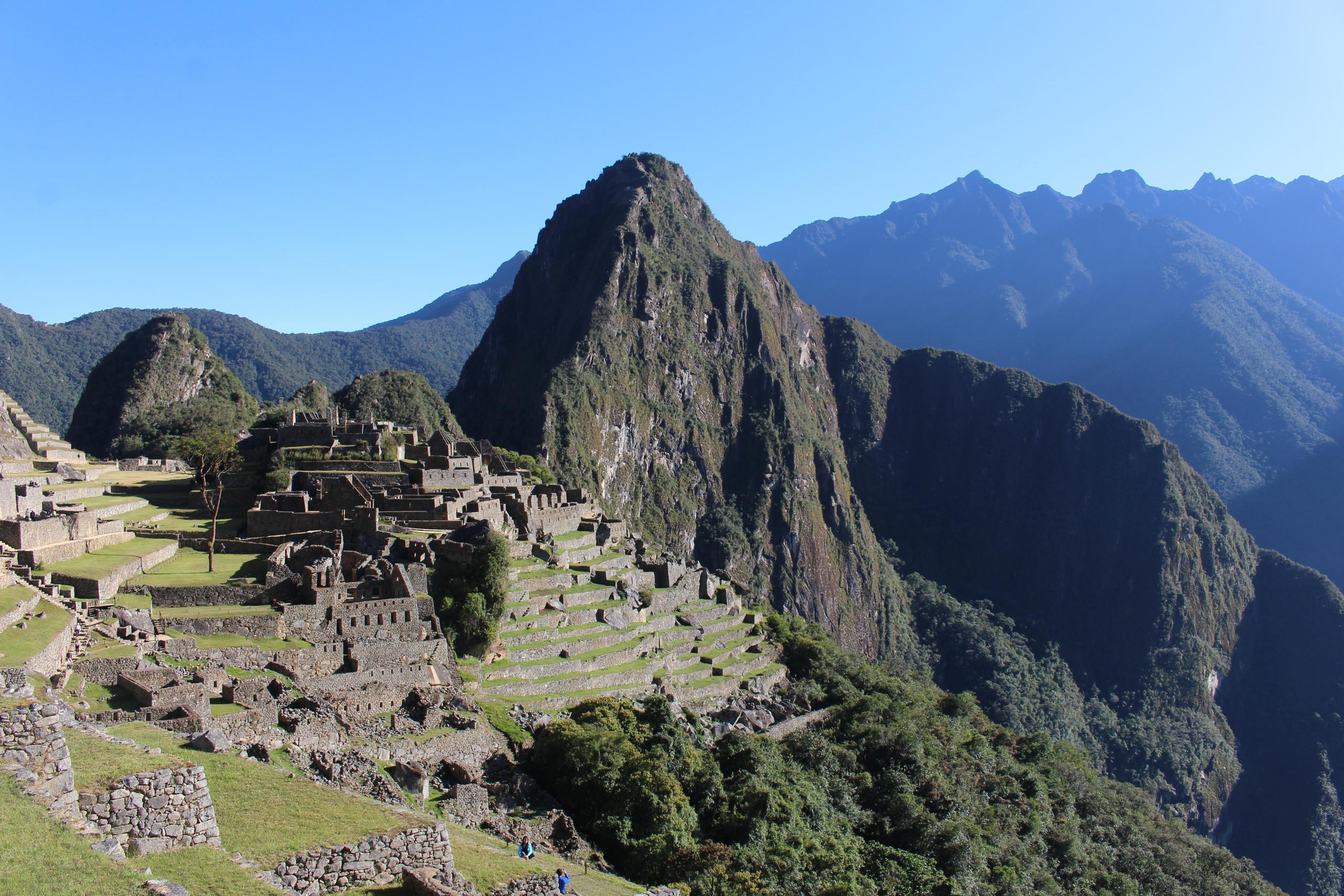 Vista general de la ciudadela prehispánica de Machu Picchu, en Perú.