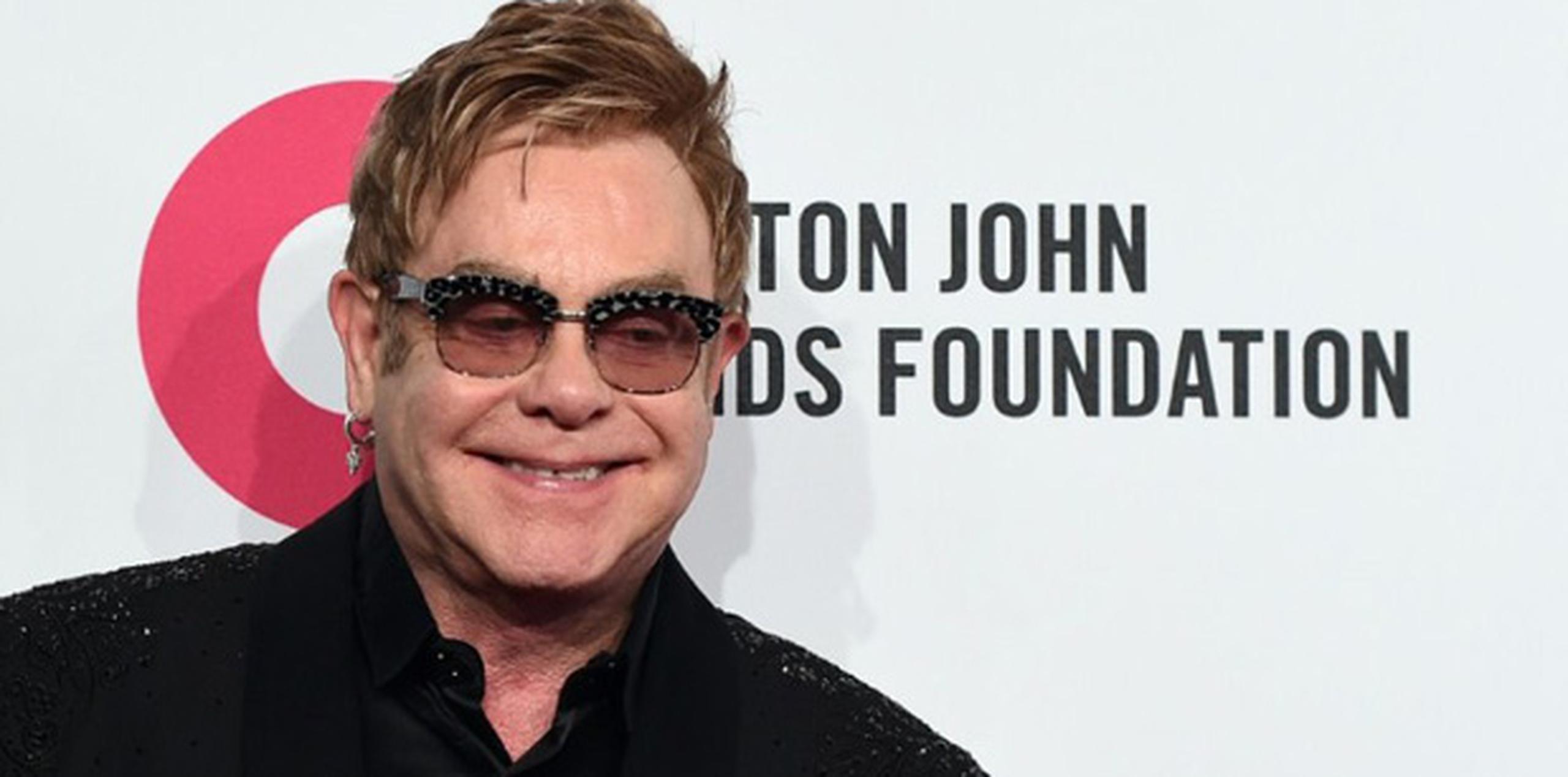 Elton John presentó la gala "Una visión duradera: En beneficio de la Fundación Elton John AIDS" en Nueva York. (AFP)