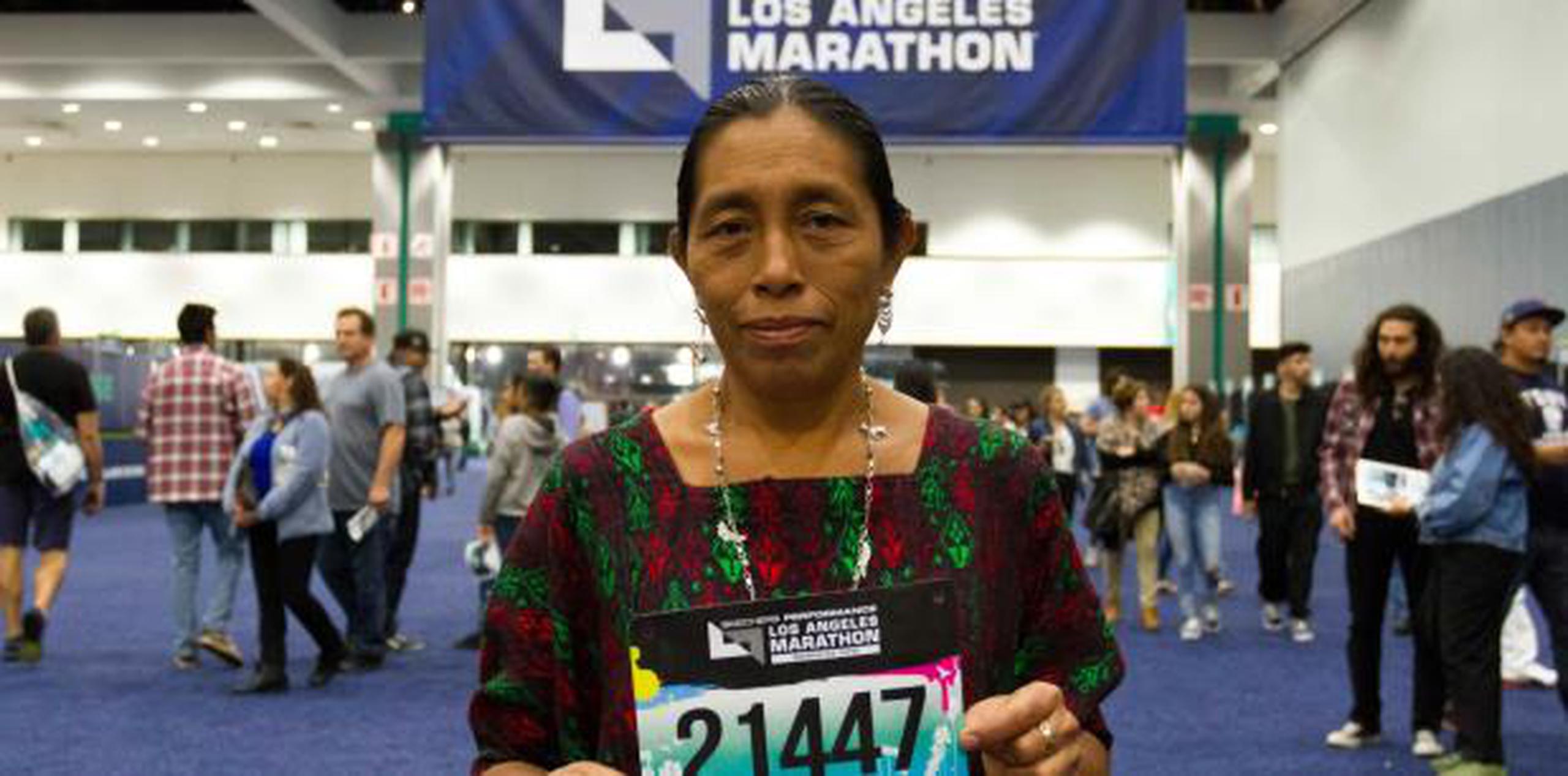 Con más de 24,000 atletas de todos los estados, y de más de 60 países, la 34 edición del Maratón de Los Ángeles ha sido la plataforma perfecta para que la guatemalteca, de la comunidad q'eqchi', hiciera escuchar su mensaje, según dijo. (EFE)