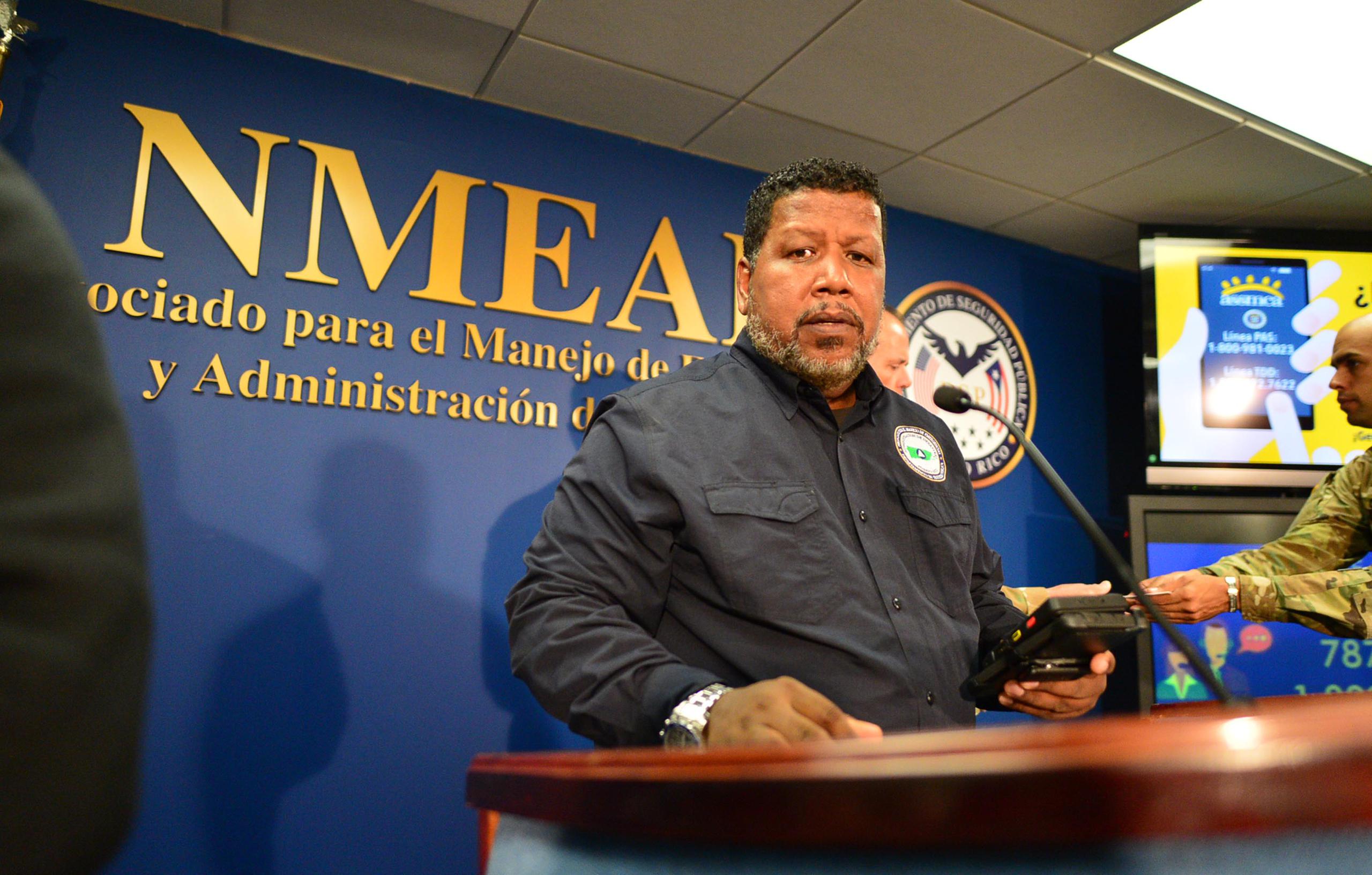 Nino Correa, comisionado del Negociado para el Manejo de Emergencias y Administración de Desastres (NMEAD).