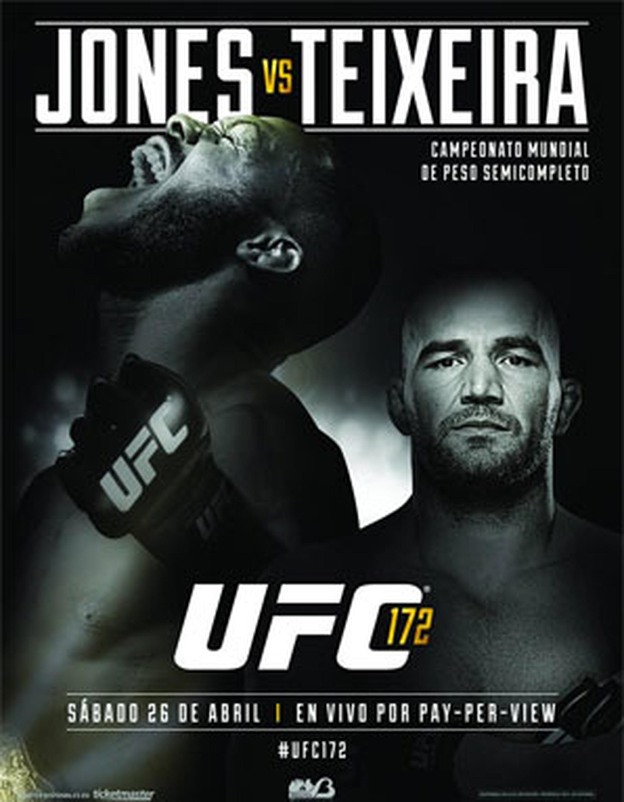 Las mismas comenzarán este sábado con la celebración del cartel de UFC172, estelarizado por la defensa de campeonato semipesado de Jon “Bones” Jones (19-1) ante el imponente brasileño Glover Teixeira (22-2), ganador de 20 peleas al hilo.