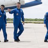 Llegan a Florida tripulantes de la misión Crew-4 que saldrá hacia la EEI 