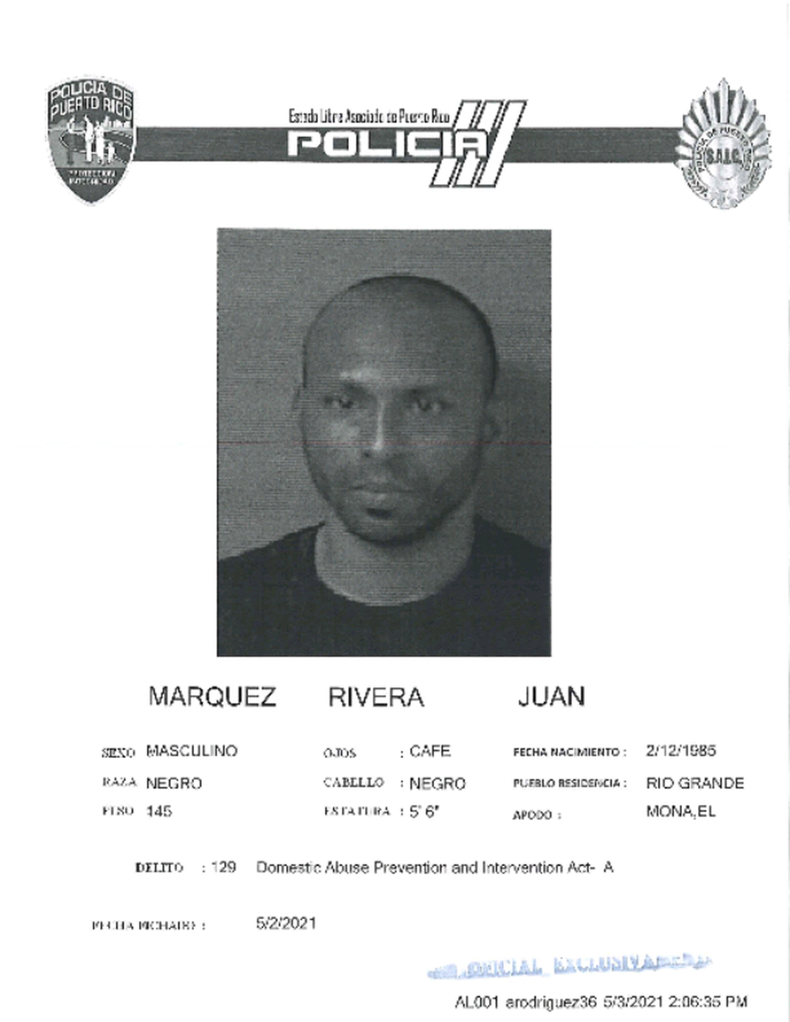 Juan Márquez Rivera, fue ingresado en el complejo correccional de Bayamón al no prestar una fianza de $650,000 tras ser acusado de abuso conyugal.