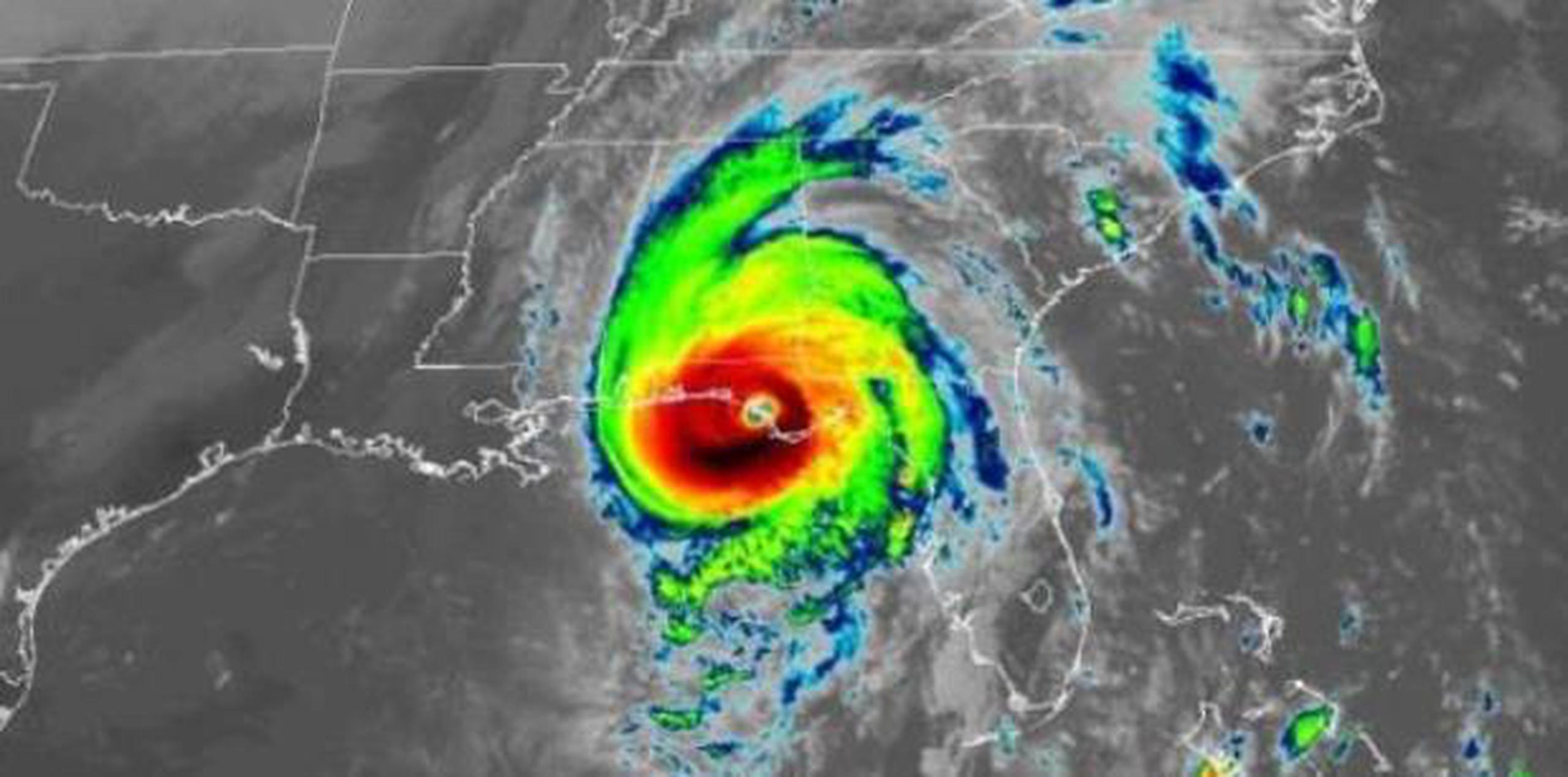 Desde 2005 no ha llegado a la zona del "Panhandle" un huracán como Michael. (NOAA)