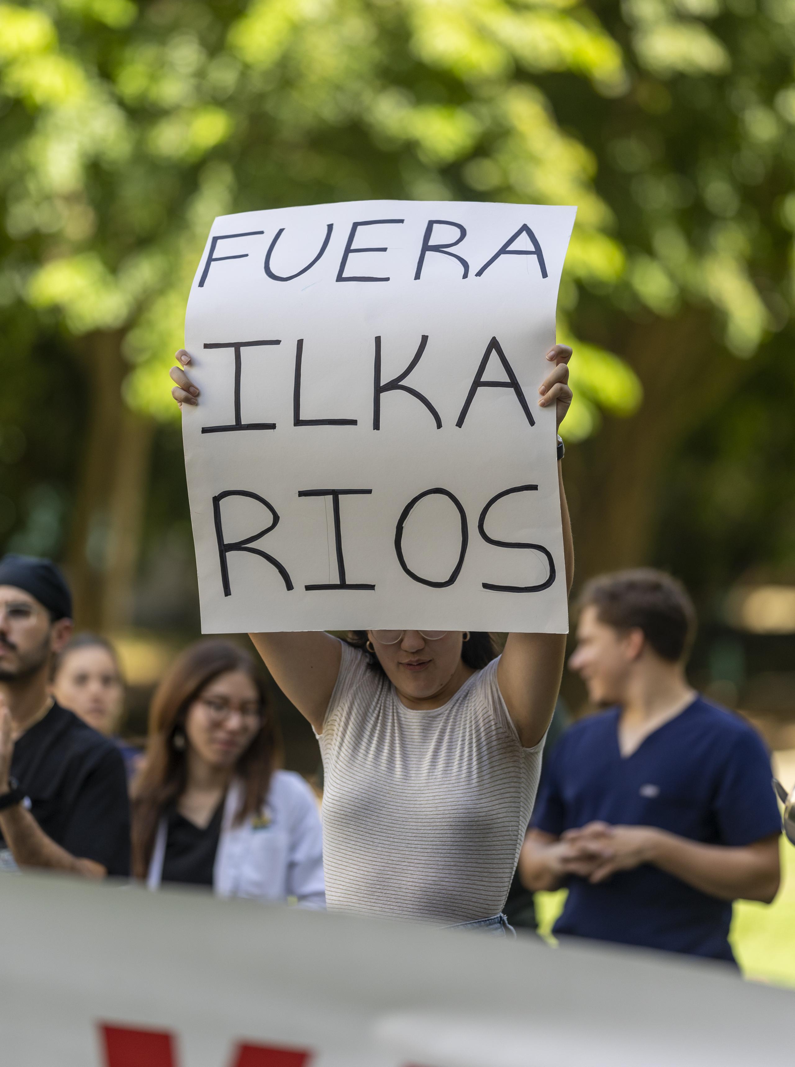 Por una semana, los estudiantes del Recinto de Ciencias Médicas paralizaron las labores mientras pedían la salida de Ilka Ríos de la rectoría.