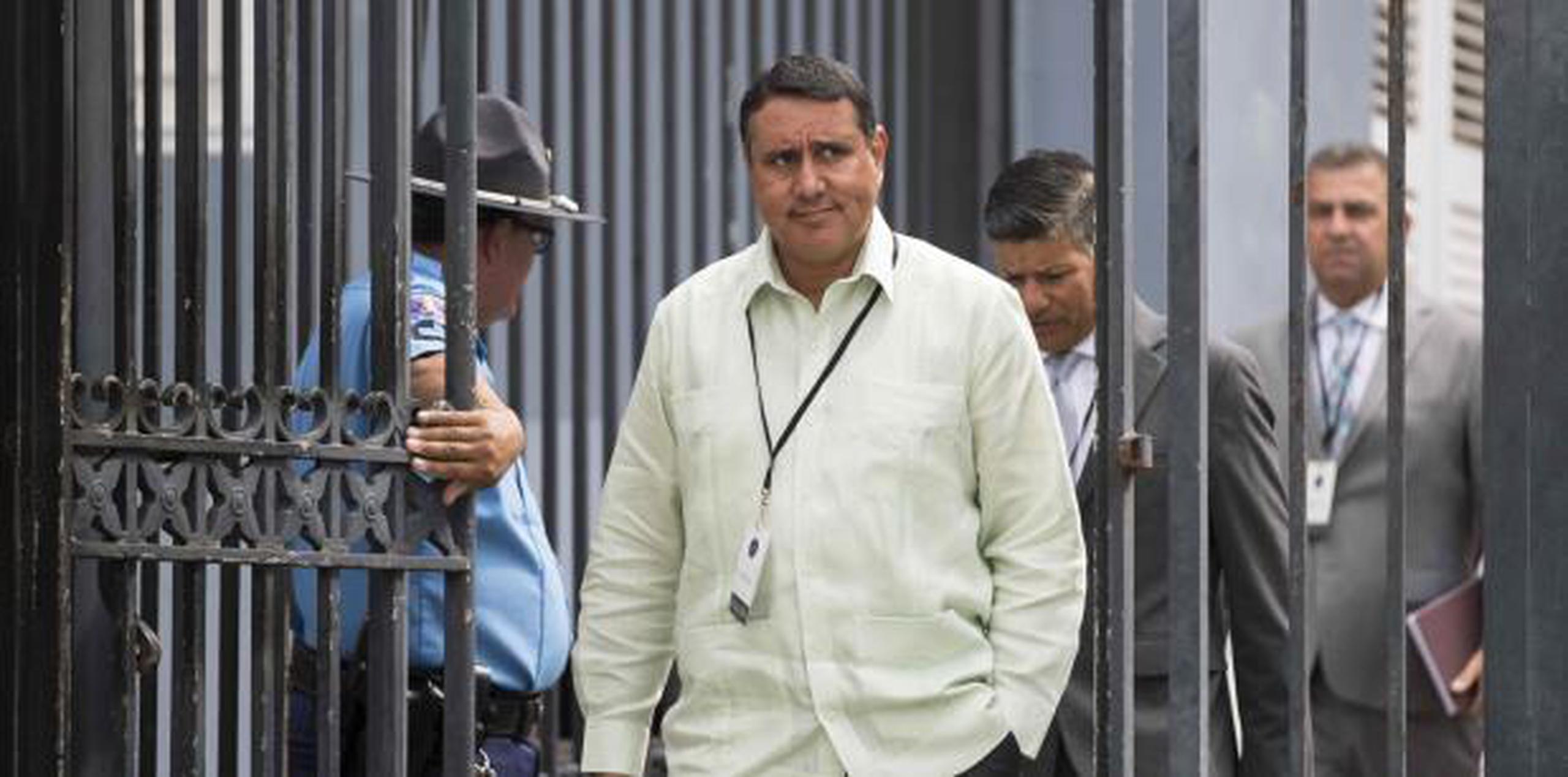 El alcalde de San Lorenzo, José "Joe" Román, durante una visita a La Fortaleza. (Archivo)