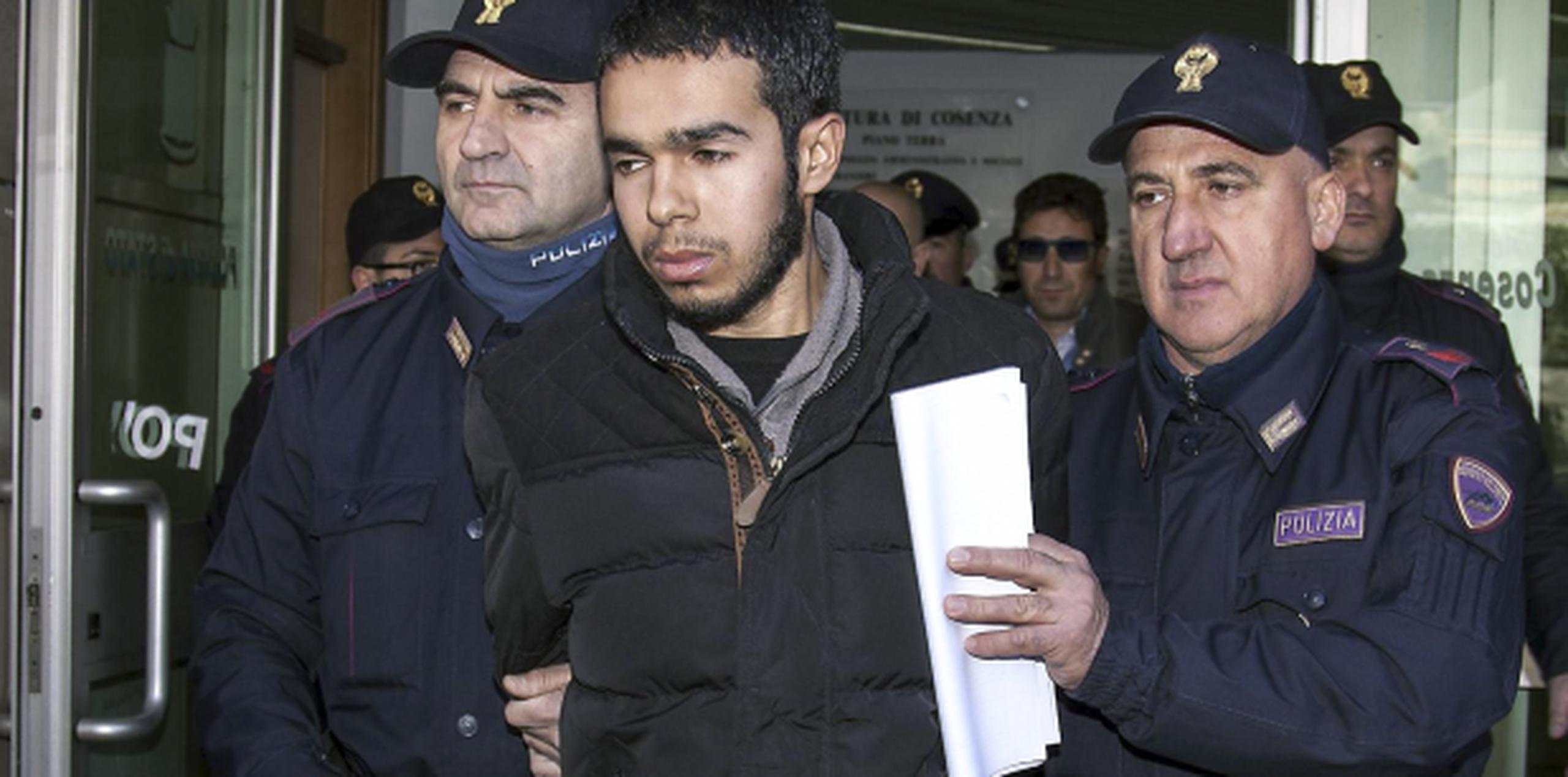 Mehdi Hami fue arrestado hoy en Italia porque se sospecha que buscaba unirse a Estado Islámico. (AP)
