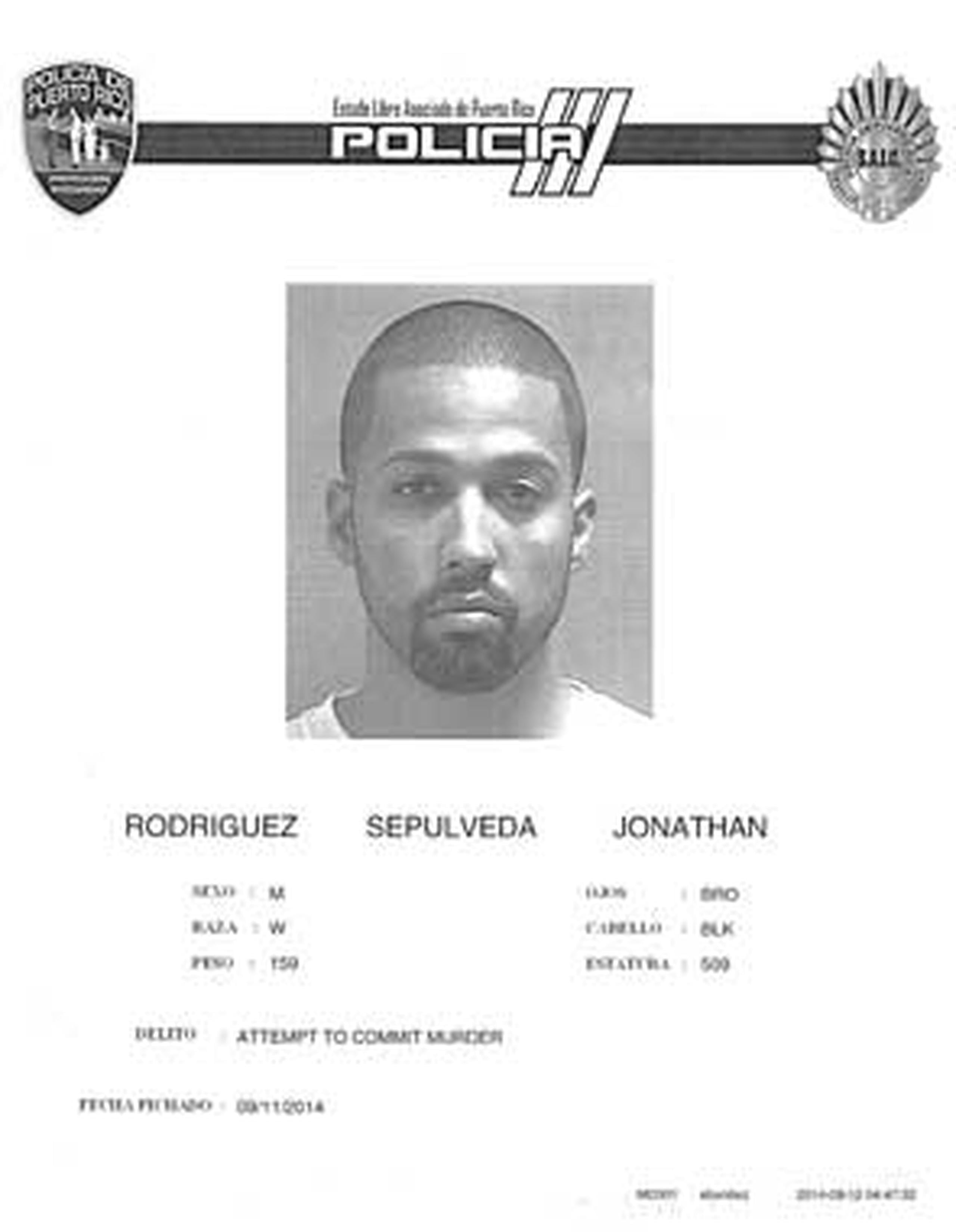 Jonathan Rodríguez Sepúlveda fue ingresado en la cárcel Las Cucharas en Ponce al no prestar una fianza de $500 mil. (Suministrada)