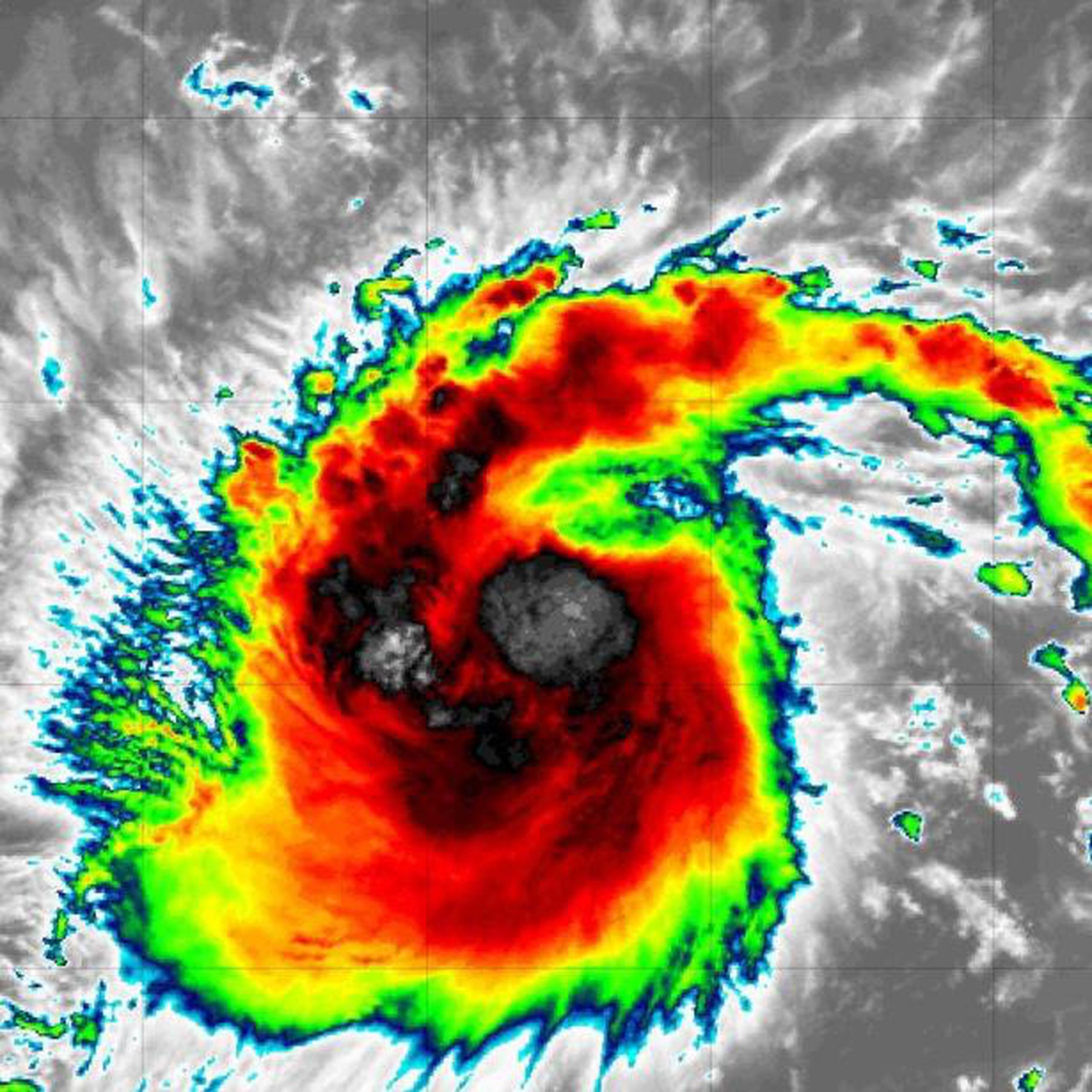 El Centro Nacional de Huracanes señaló que se prevé un fortalecimiento de la tormenta tropical Jerry en los próximos dos días. (Administración Nacional Oceánica y Atmosférica)