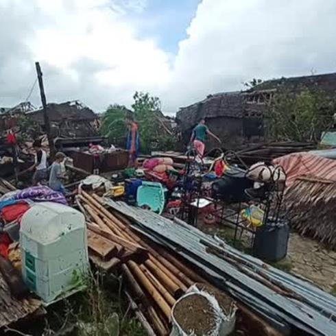 Tifón azota a Filipinas en plena pandemia