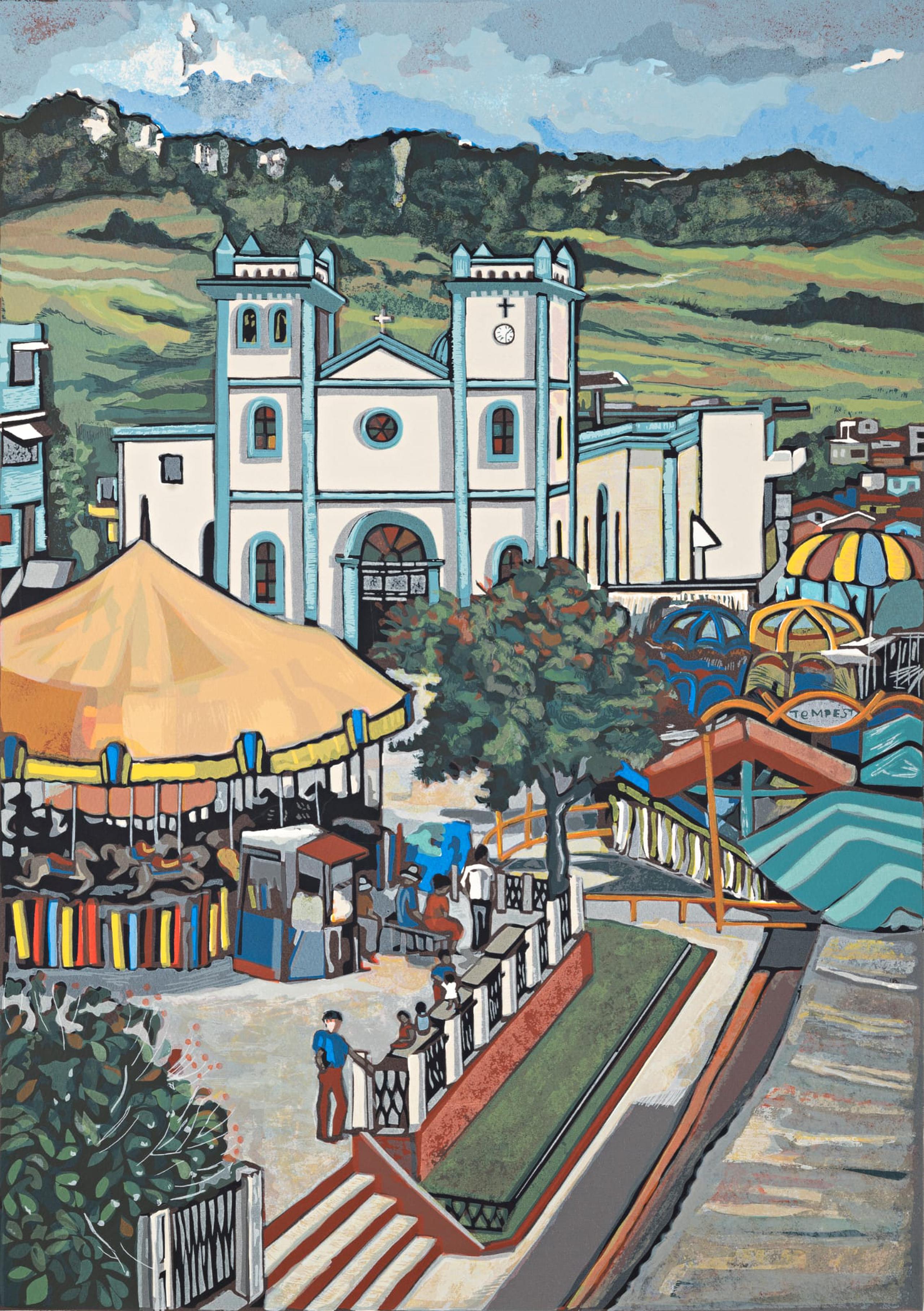 En su obra, la artista retrata multiplicidad de escenarios de Puerto Rico.
