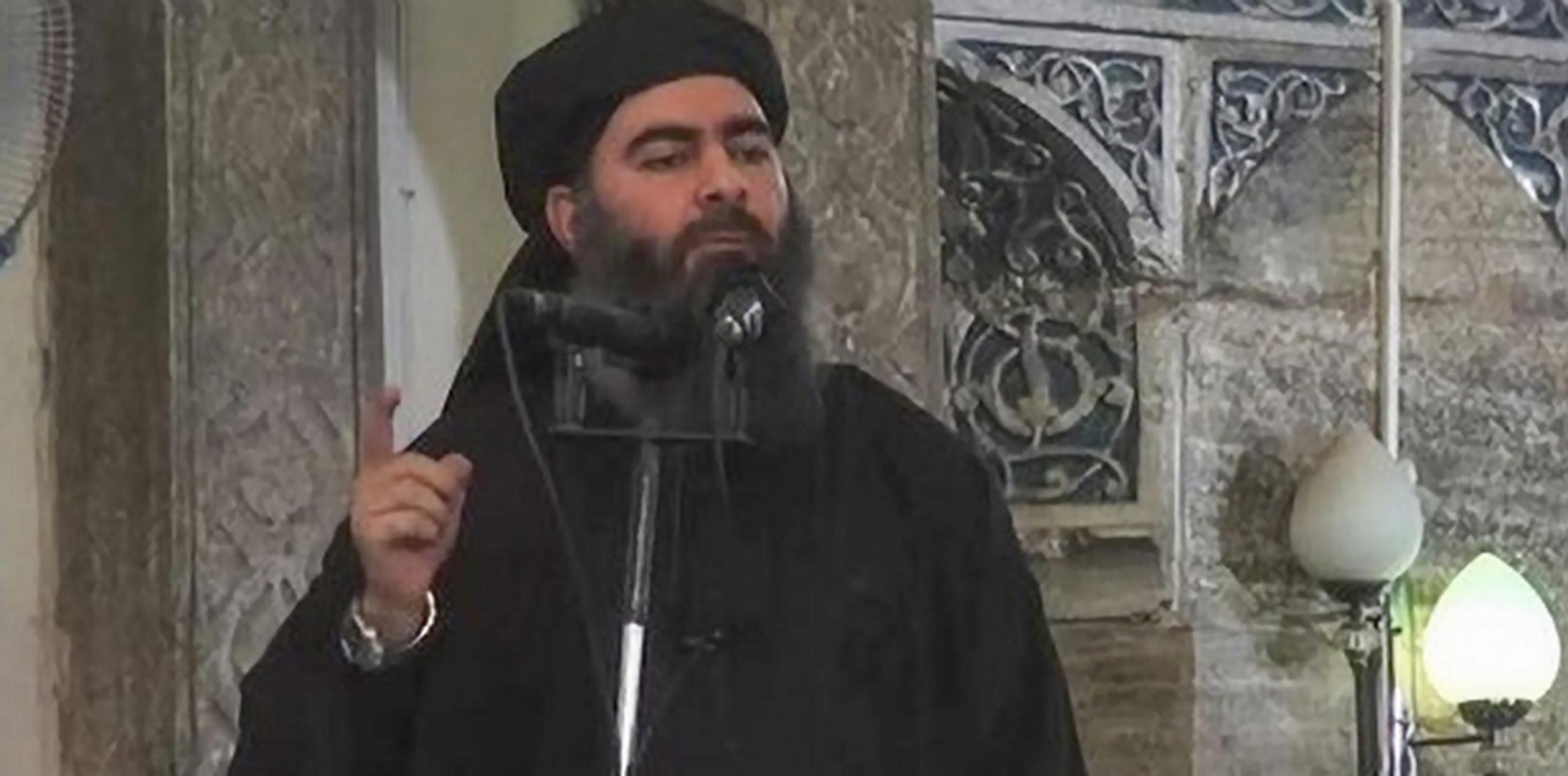 Abu Bakr al-Baghdadi se había autoproclamado líder del califato islámico establecido por el Estado Islámico en partes de Siria e Irak. (Archivo)
