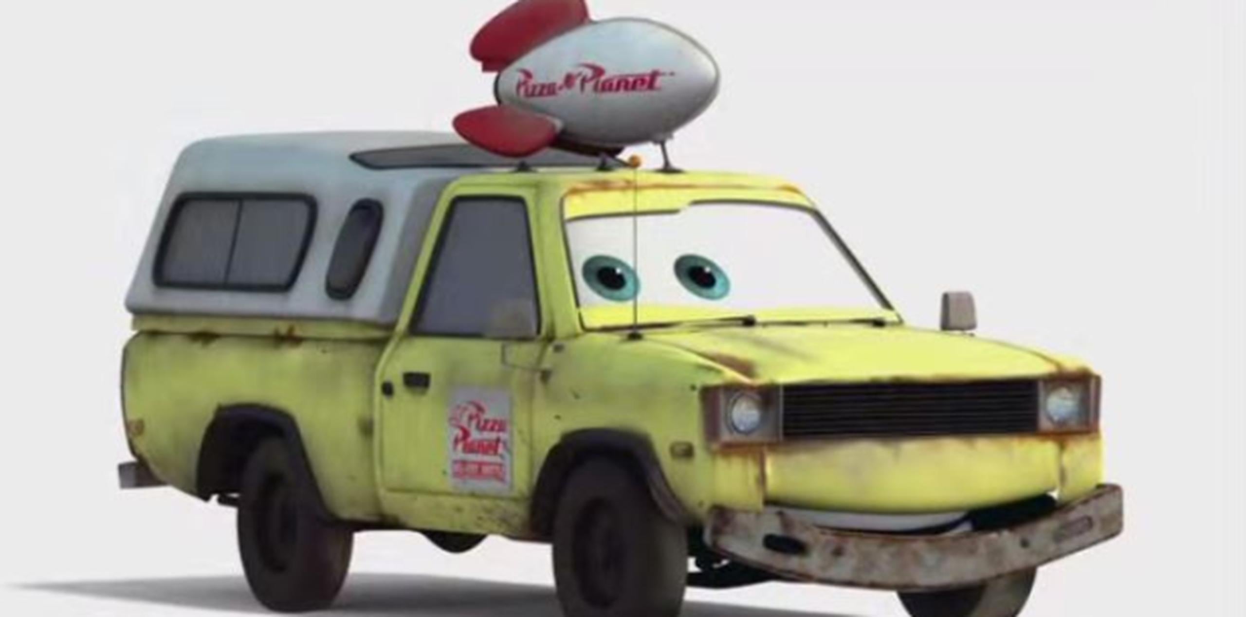 El carro de Pizza Planet es uno de los objetos que se ha camuflado en varias de sus historias. (Captura)