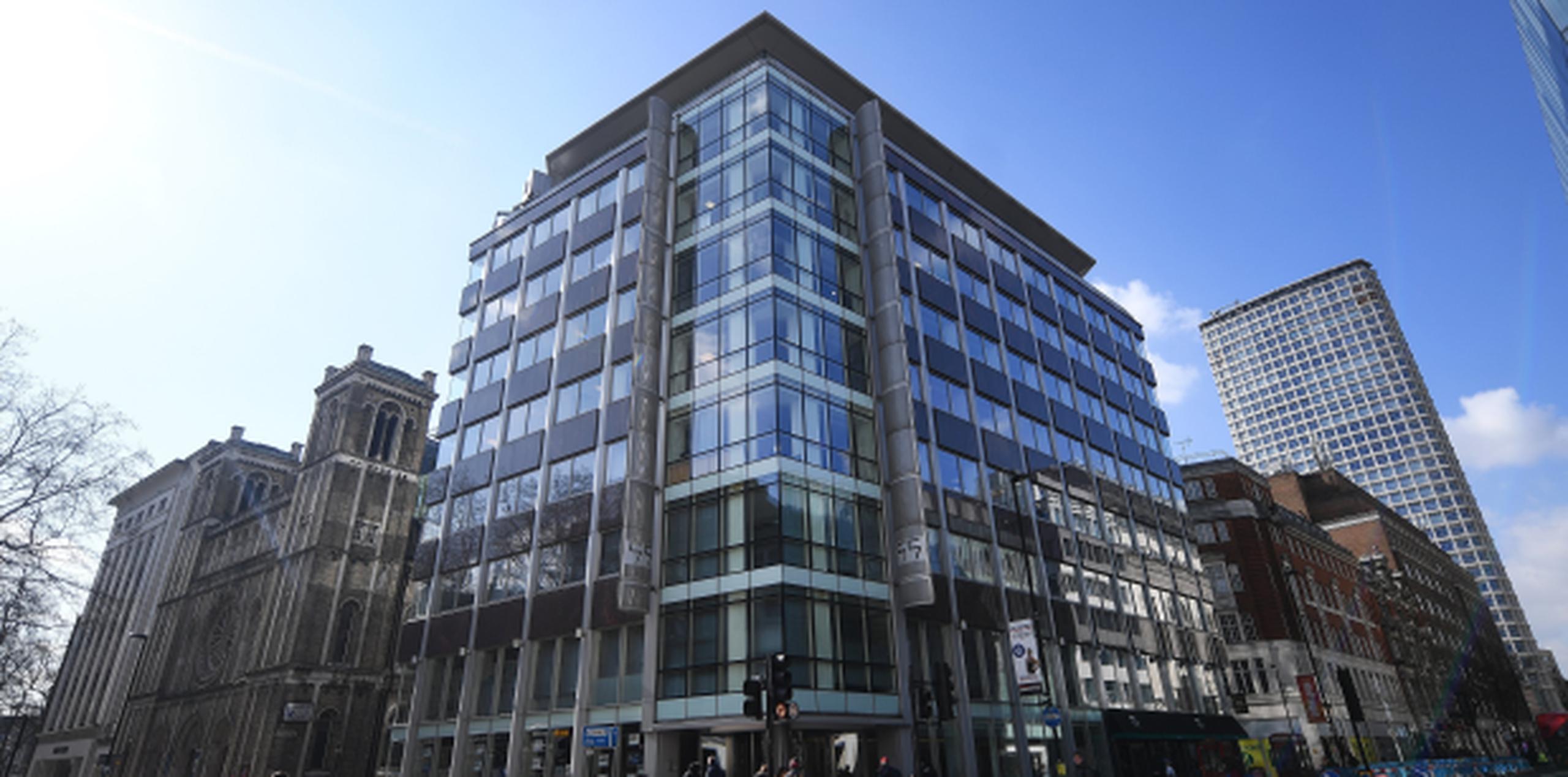 Oficinas de la consultora británica Cambridge Analytica en Londres, Reino Unido. (EFE / Andy Rain)